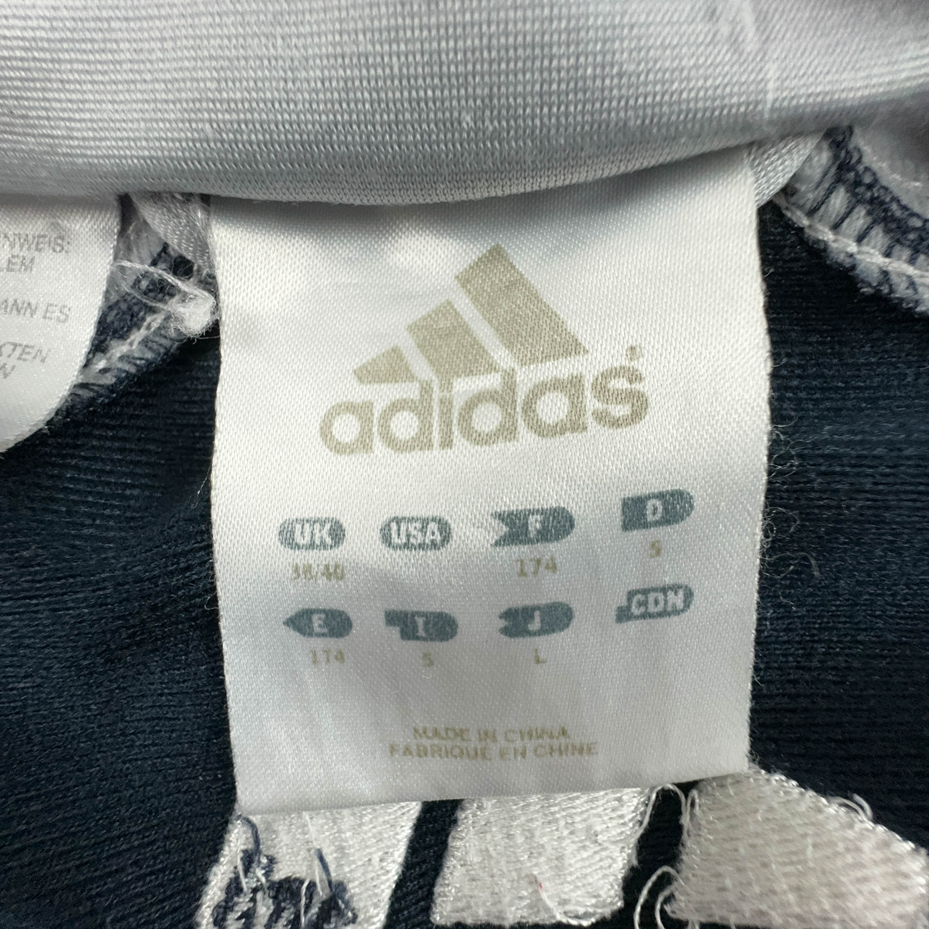 Felpa Adidas Vintage grigia con zip anni 2000 - Taglia 38 40 uomo