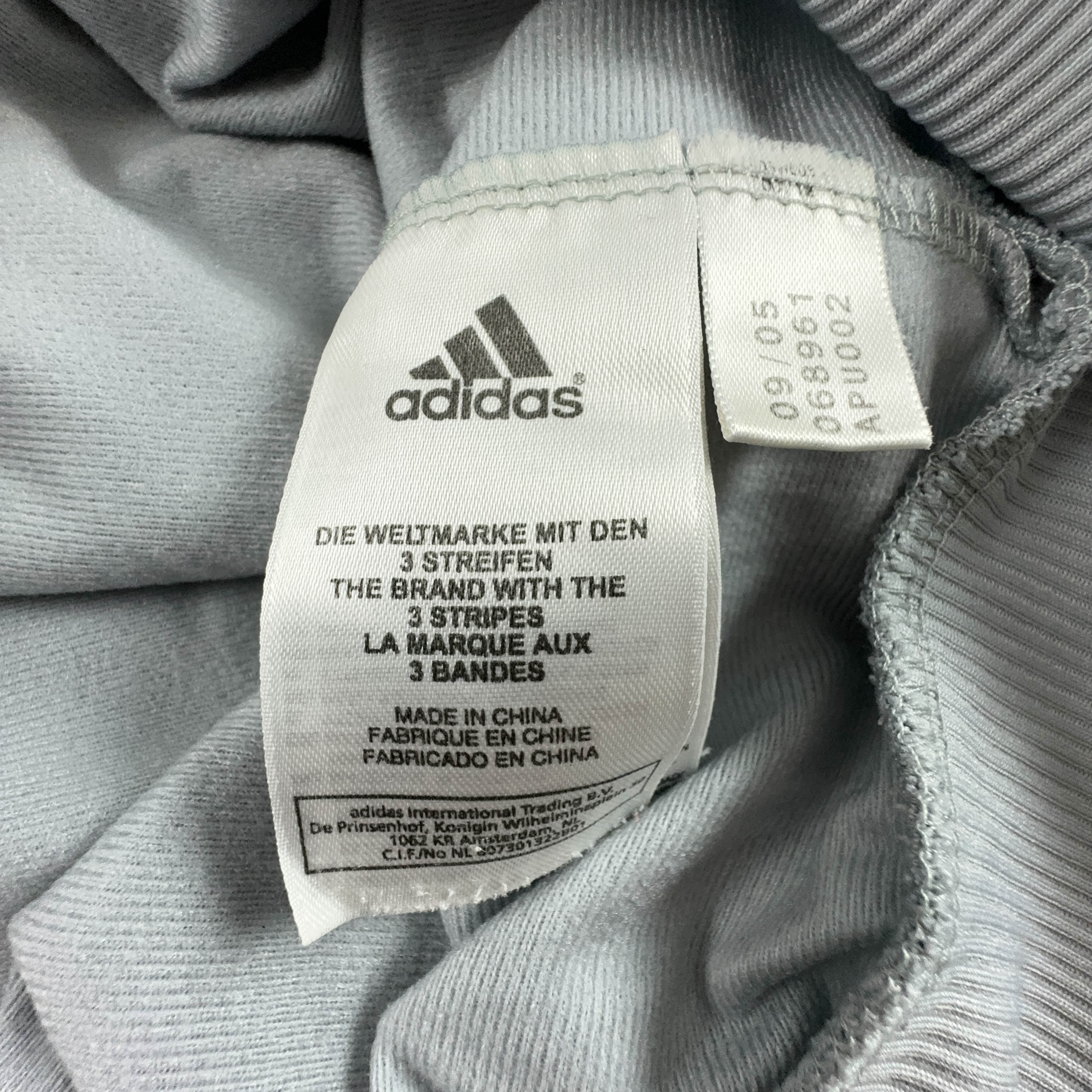 Felpa Adidas Vintage grigia con zip anni 2000 - Taglia 38 40 uomo