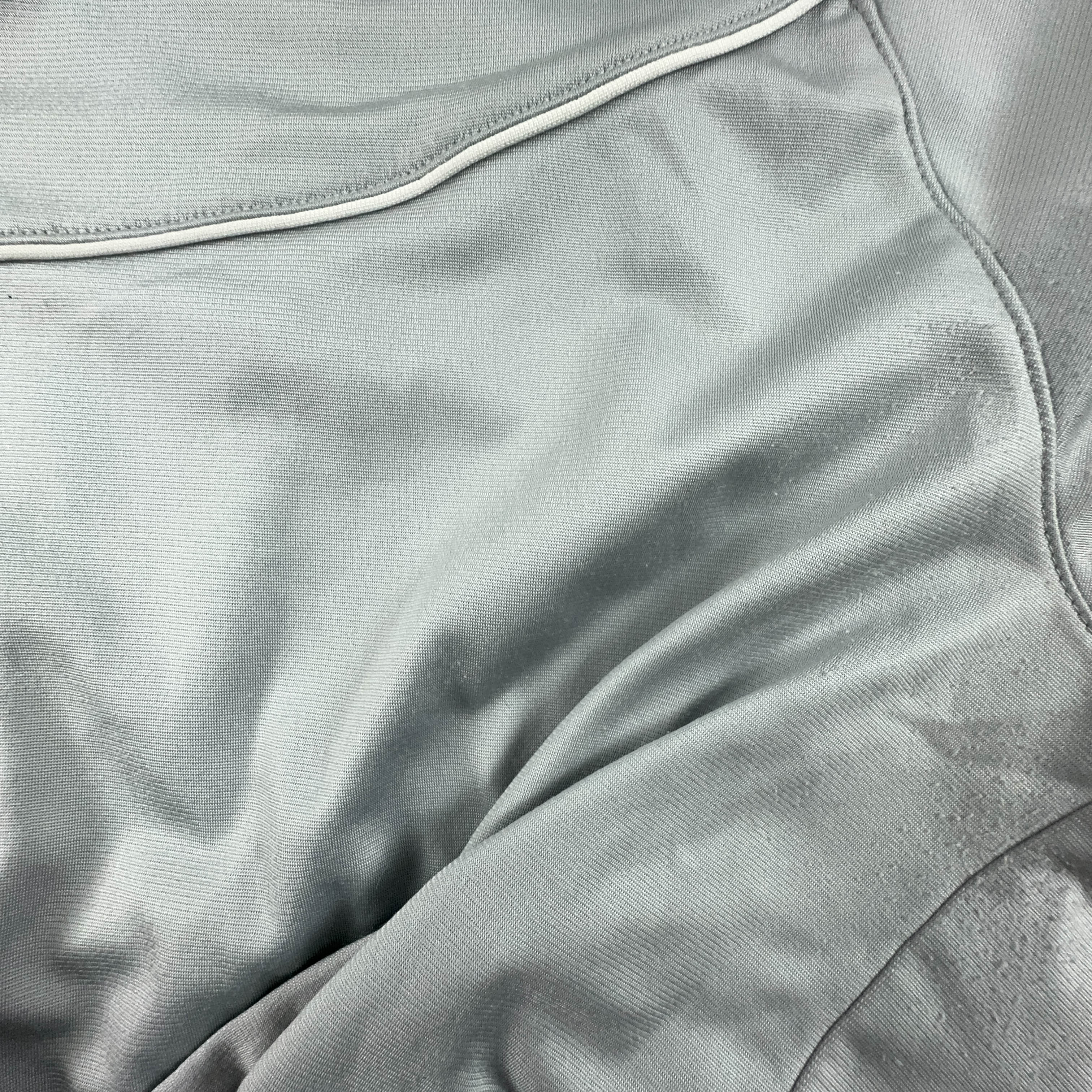 Felpa Adidas Vintage grigia con zip anni 2000 - Taglia 38 40 uomo