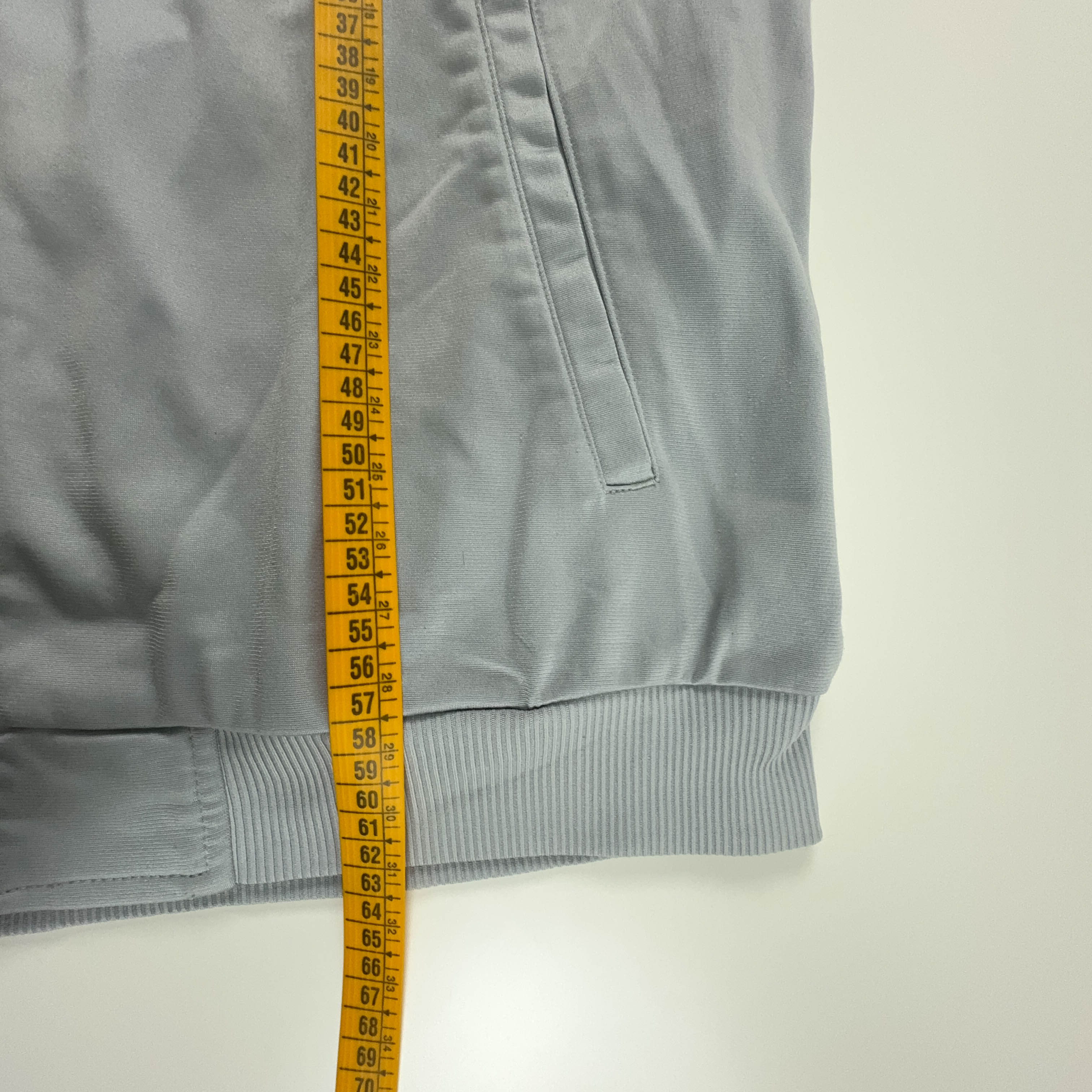 Felpa Adidas Vintage grigia con zip anni 2000 - Taglia 38 40 uomo