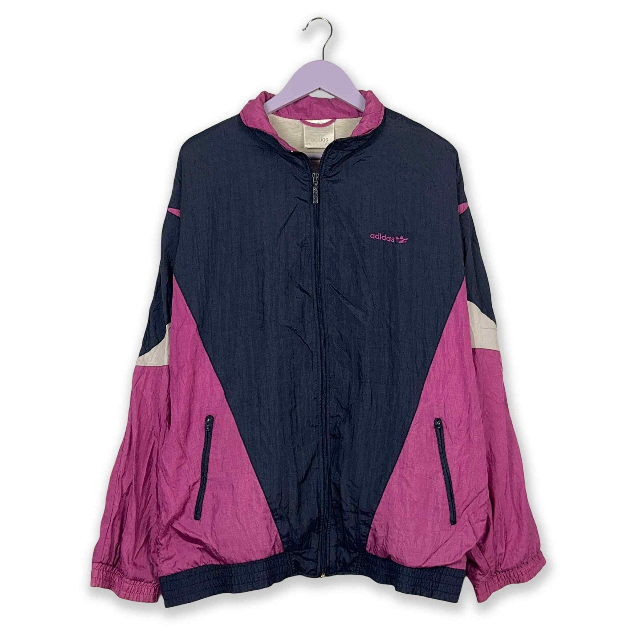 Adidas Vintage 90's Windbreaker Jacket Purple & Pink - Men's Size XL