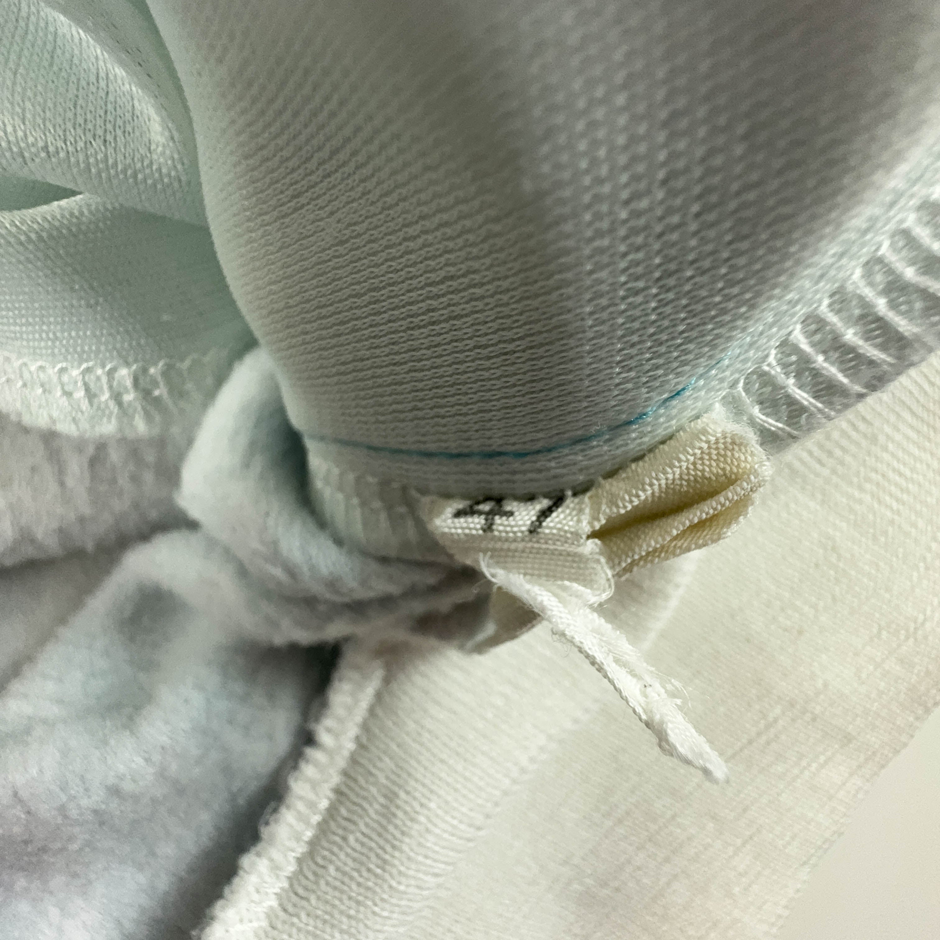 Felpa Australian Alpina Vintage bianca e azzurra con zip - Taglia 48 uomo