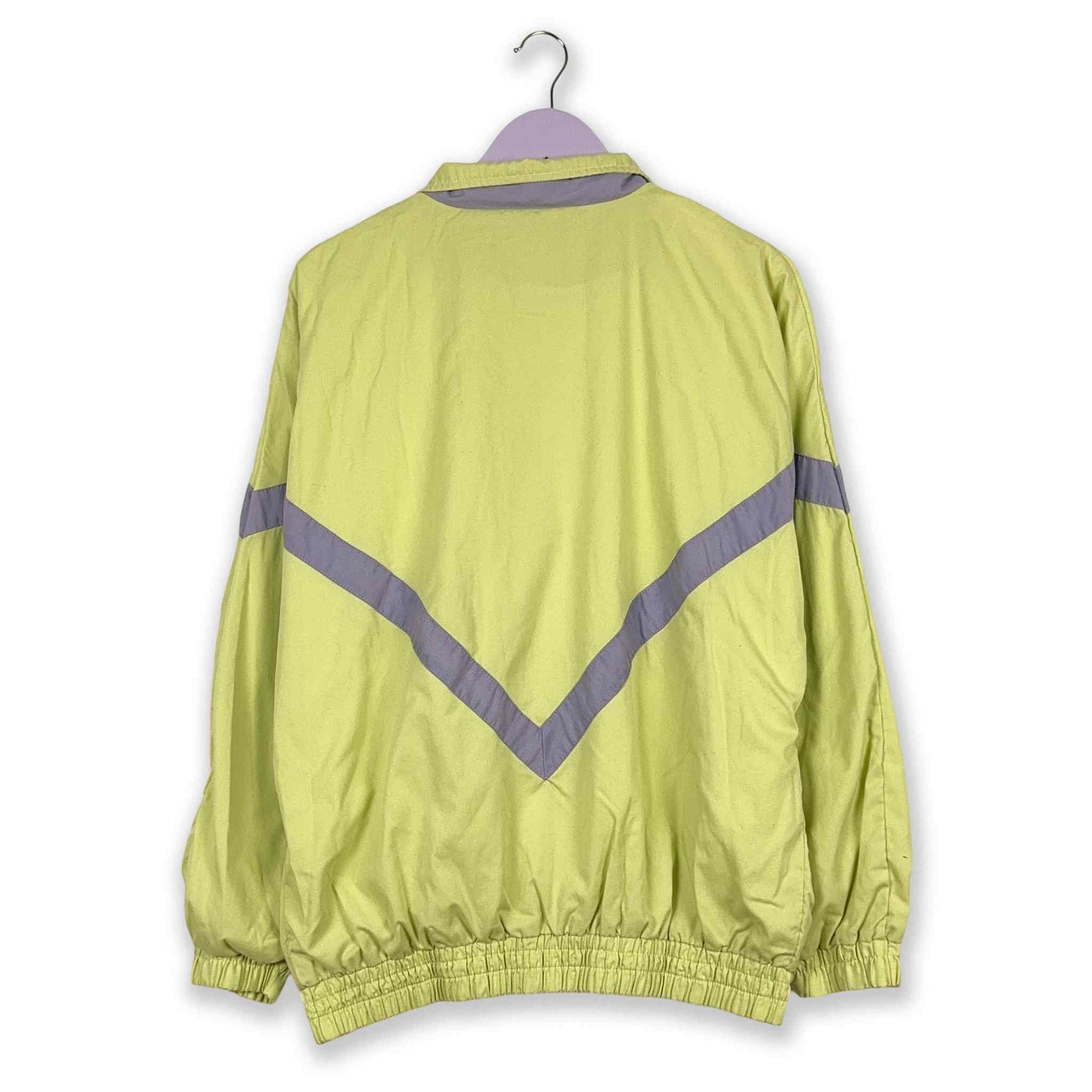 Giacca a vento Vintage anni 90 gialla/verde - Taglia M/L uomo