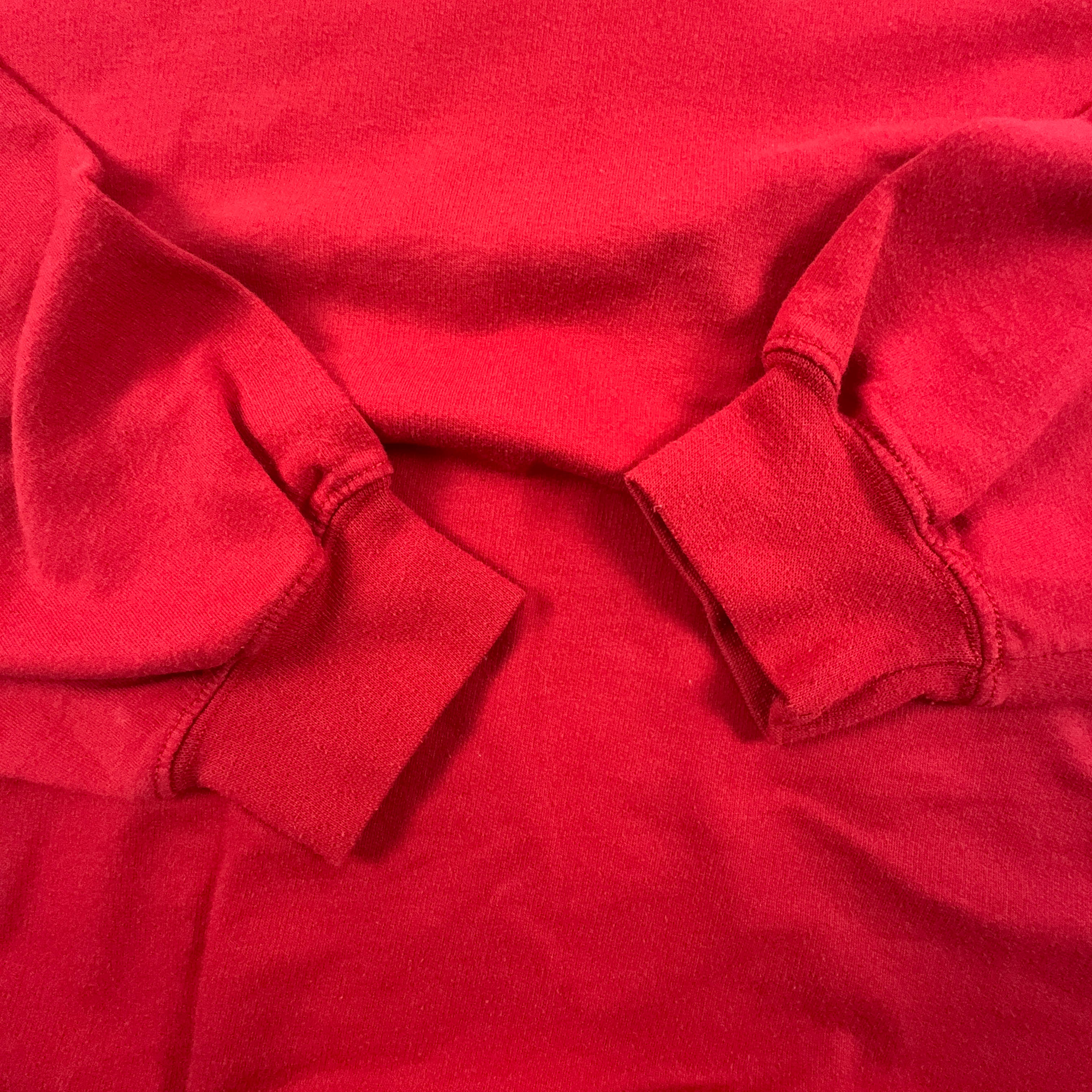 Felpa Reebok Vintage rossa a girocollo in cotone anni 90 - Taglia S/M uomo