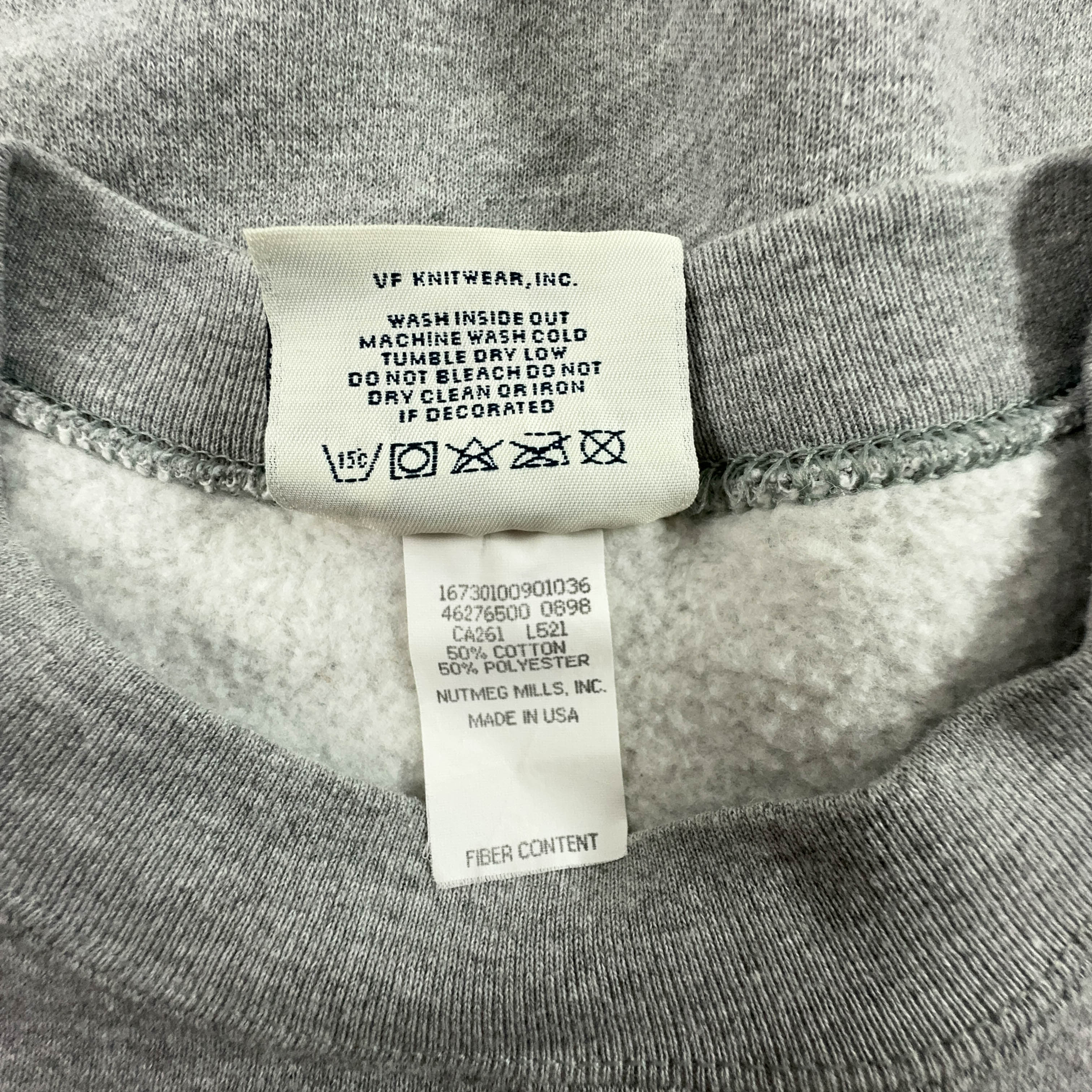 Felpa Lee Cowboys Dallas Vintage grigia a girocollo con stampa Made in USA - Taglia XL/XXL uomo