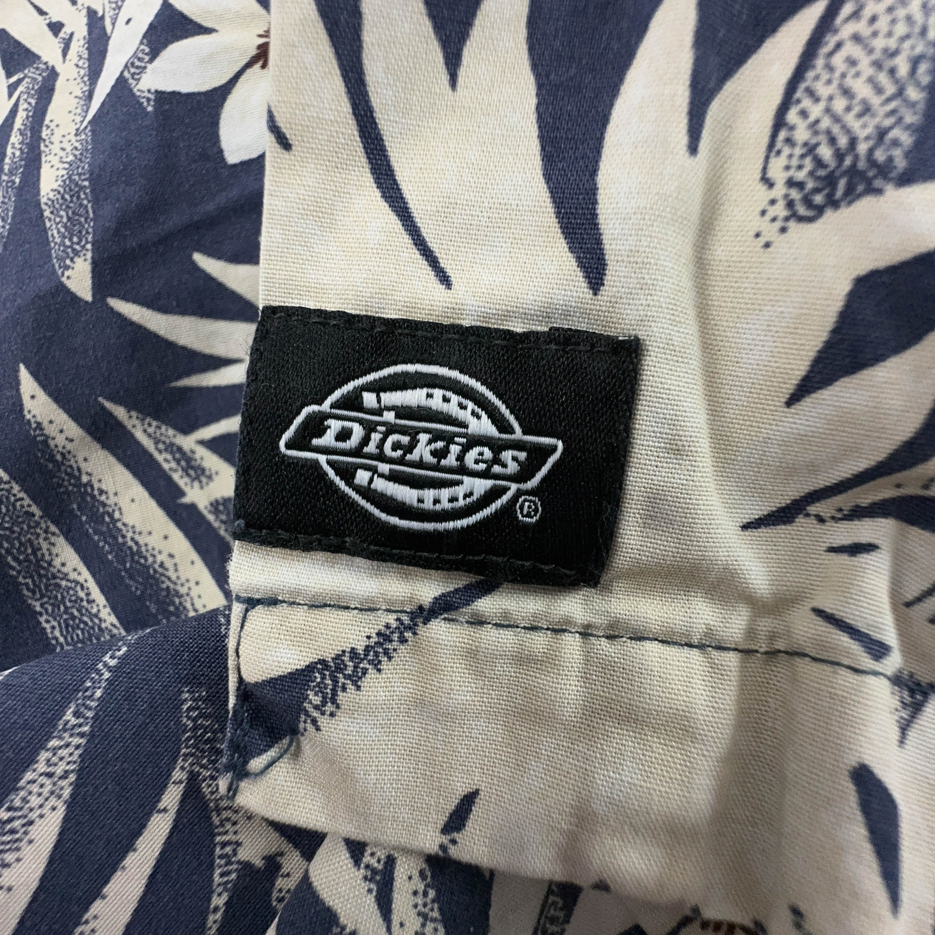 Camicia Dickies Vintage blu scura a fantasia astratta - Taglia XS/S uomo