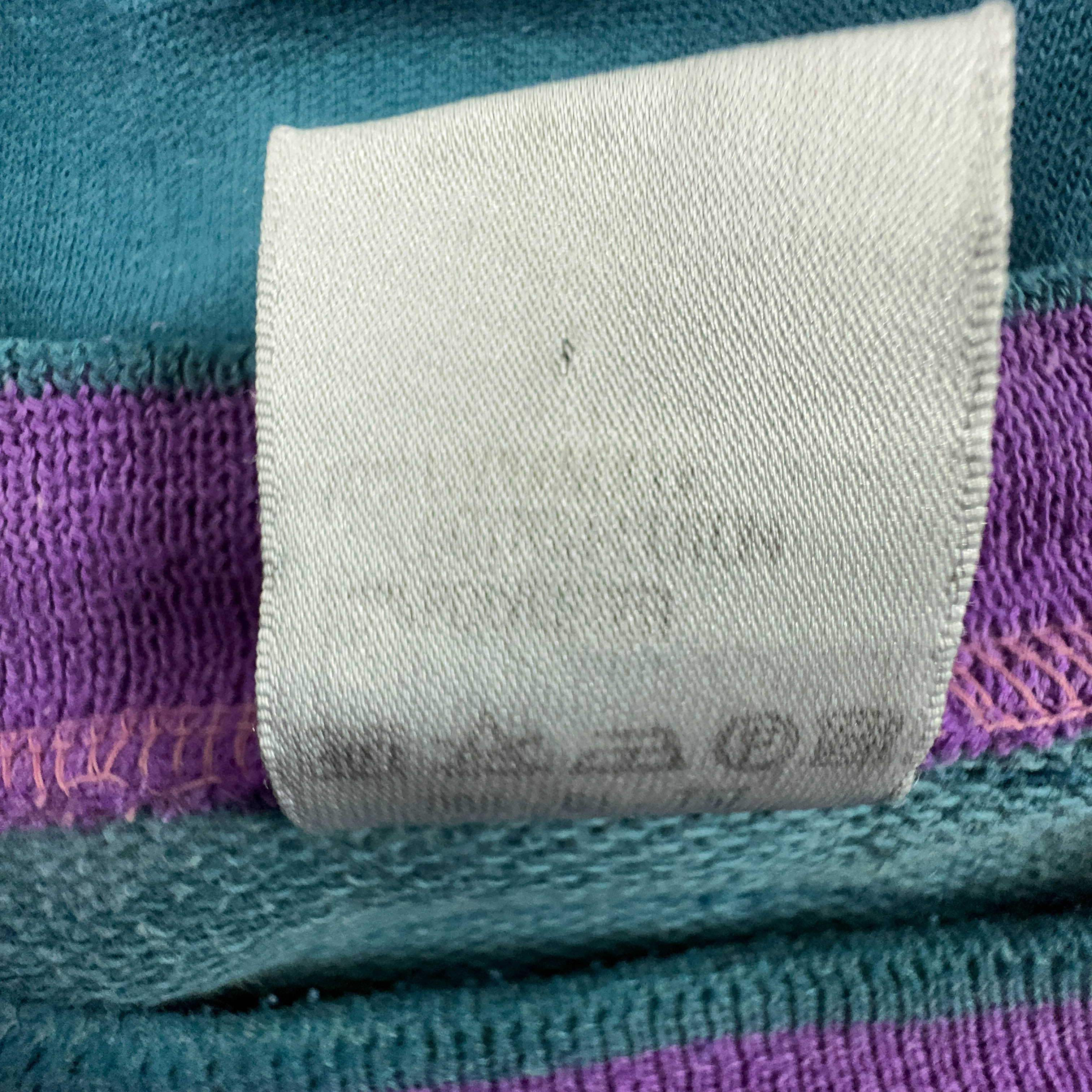 Felpa Puma Vintage blu verde a girocollo con stampa anni 90 - Taglia 7 L uomo