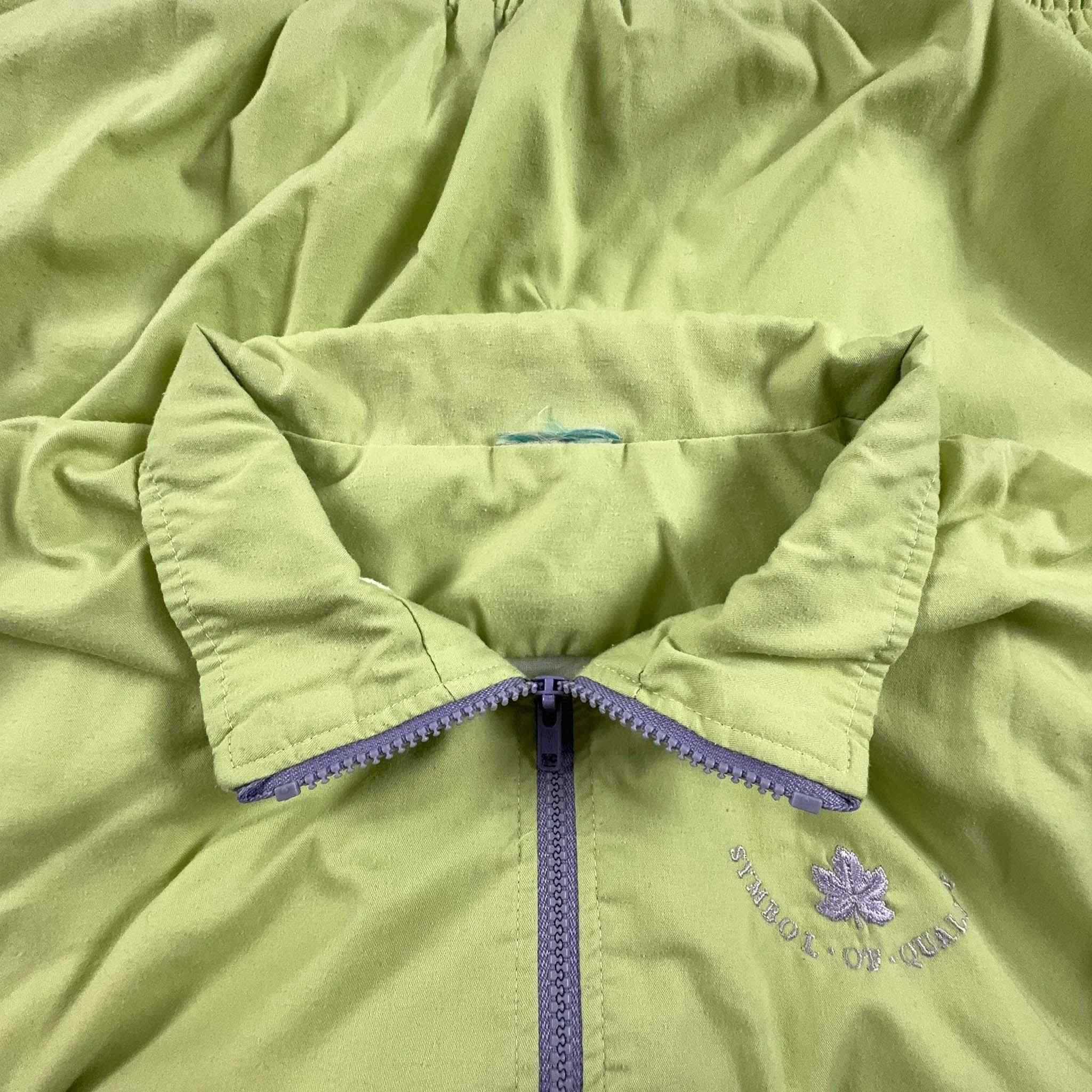 Giacca a vento Vintage anni 90 gialla/verde - Taglia M/L uomo