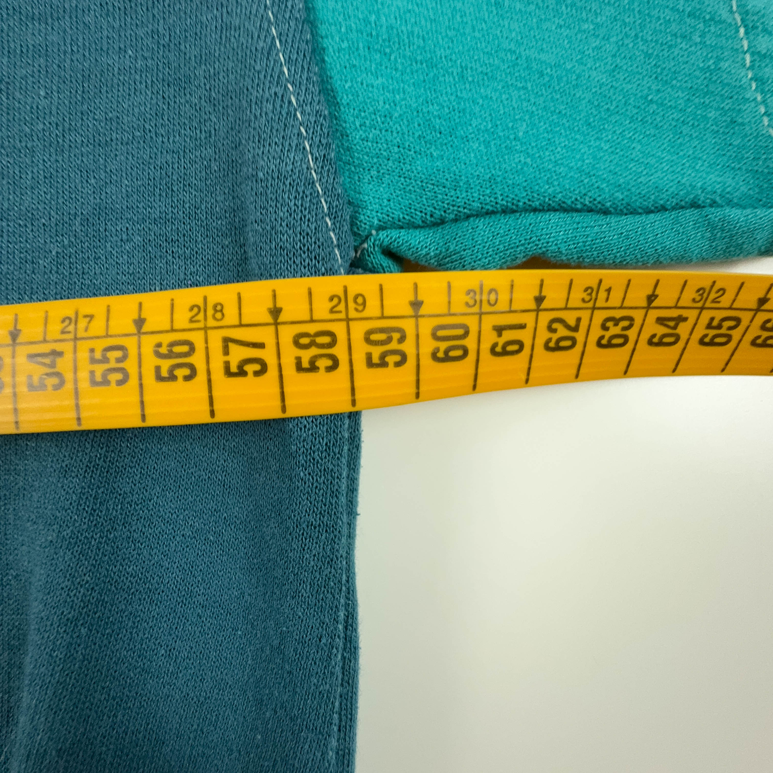Felpa Puma Vintage blu verde a girocollo con stampa anni 90 - Taglia 7 L uomo
