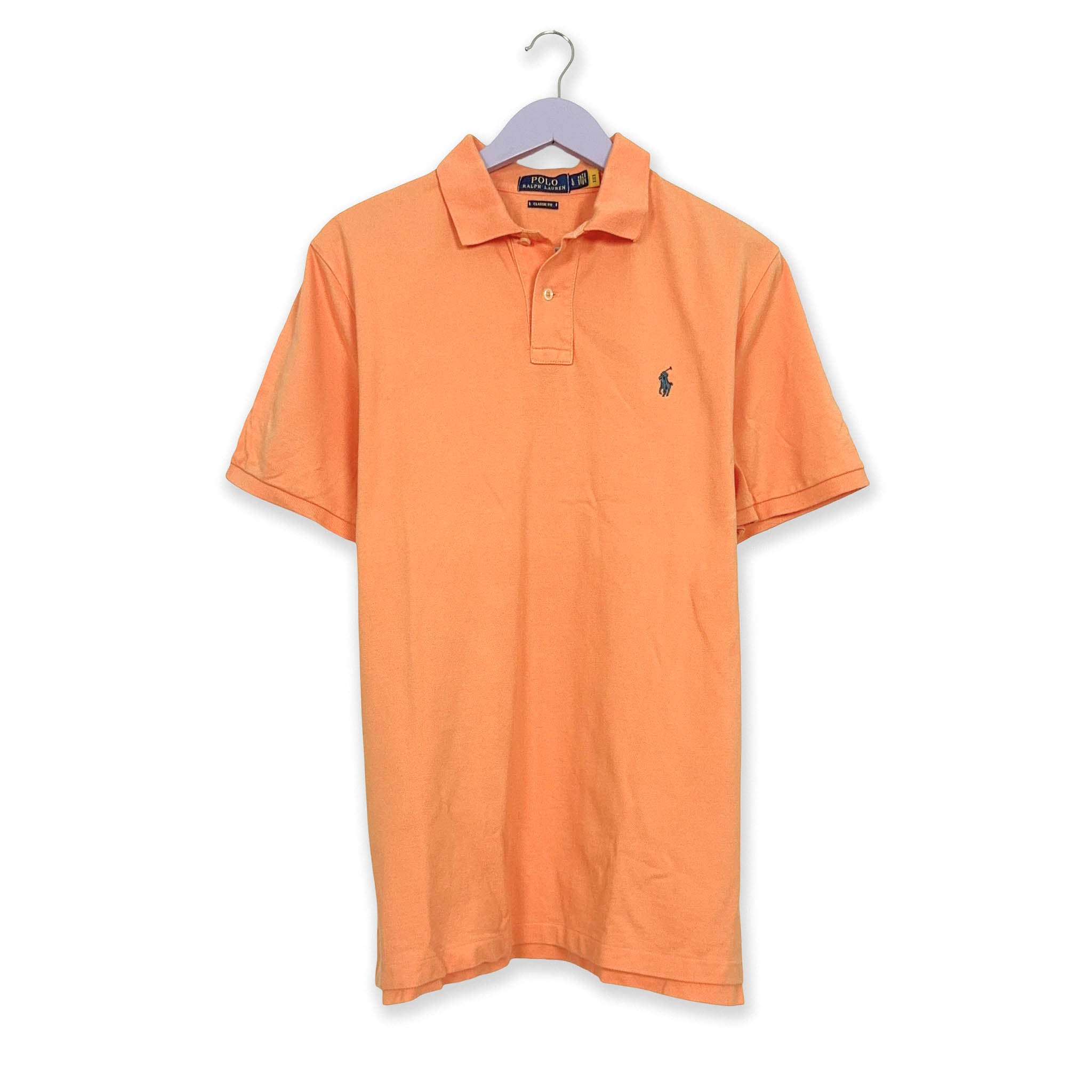 Polo Ralph Lauren arancione tinta unita classic fit - Taglia L/XL uomo