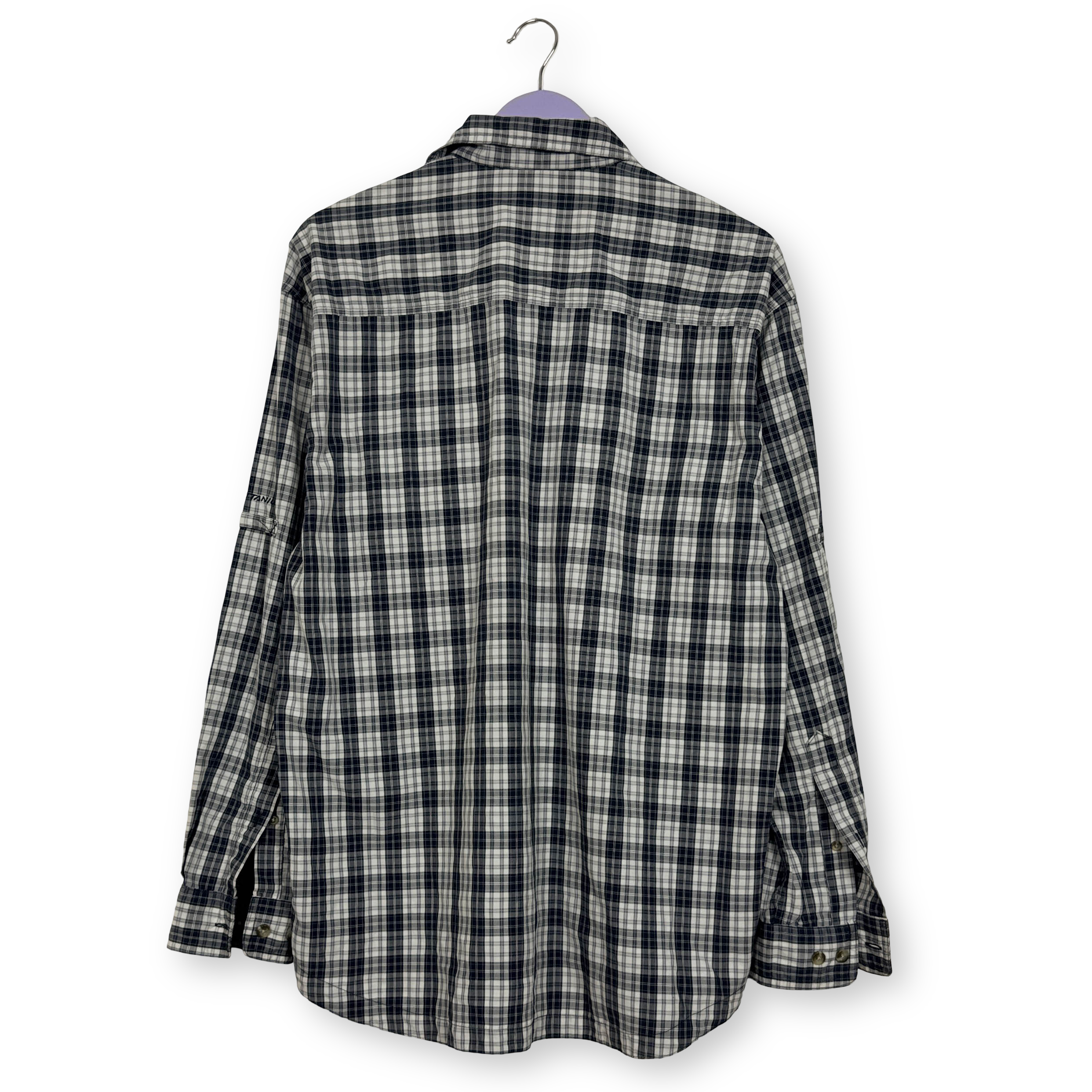 Camicia Columbia blu e bianca a quadretti - Taglia M uomo