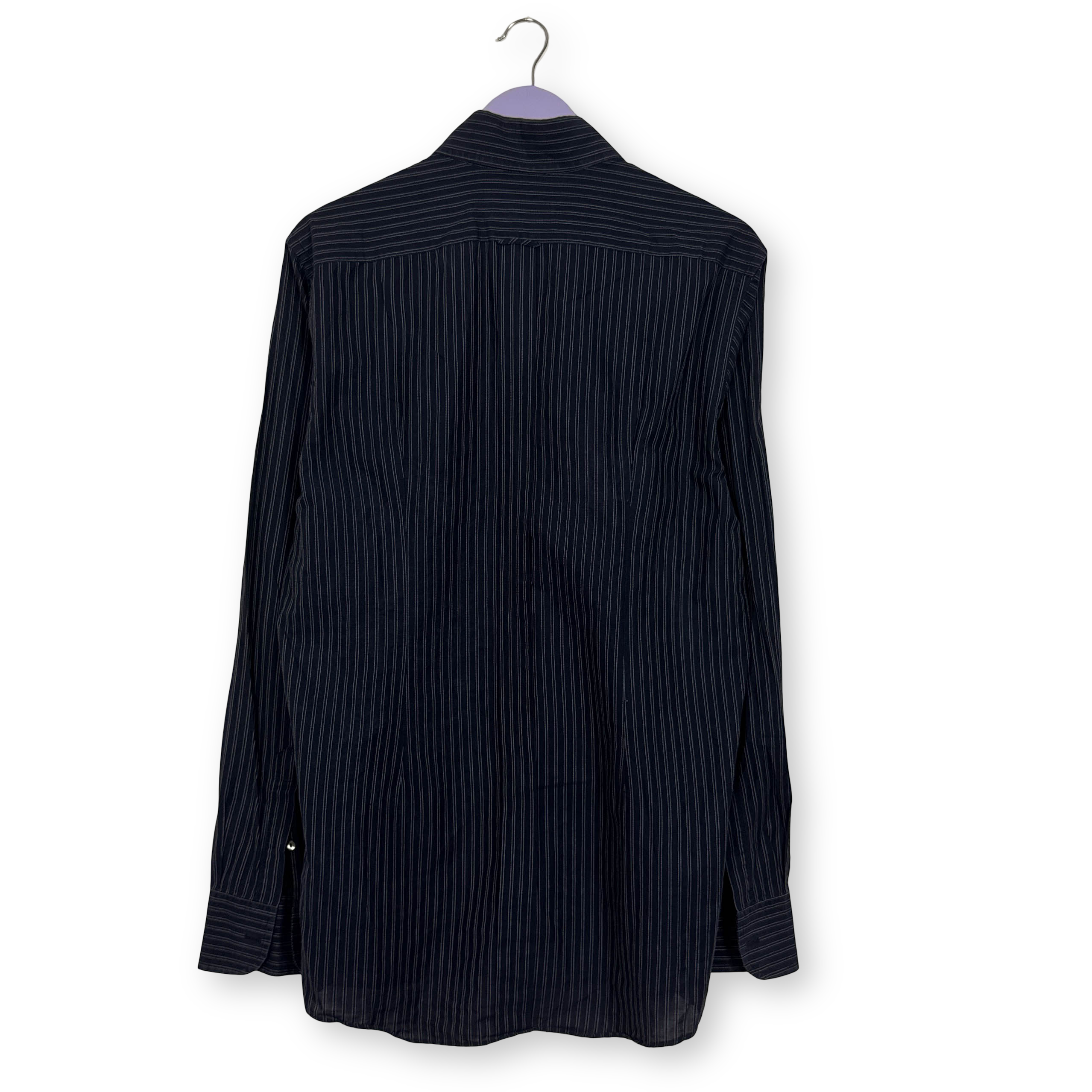 Camicia Dolce & Gabbana blu a righe bianche - Taglia 17 43 uomo