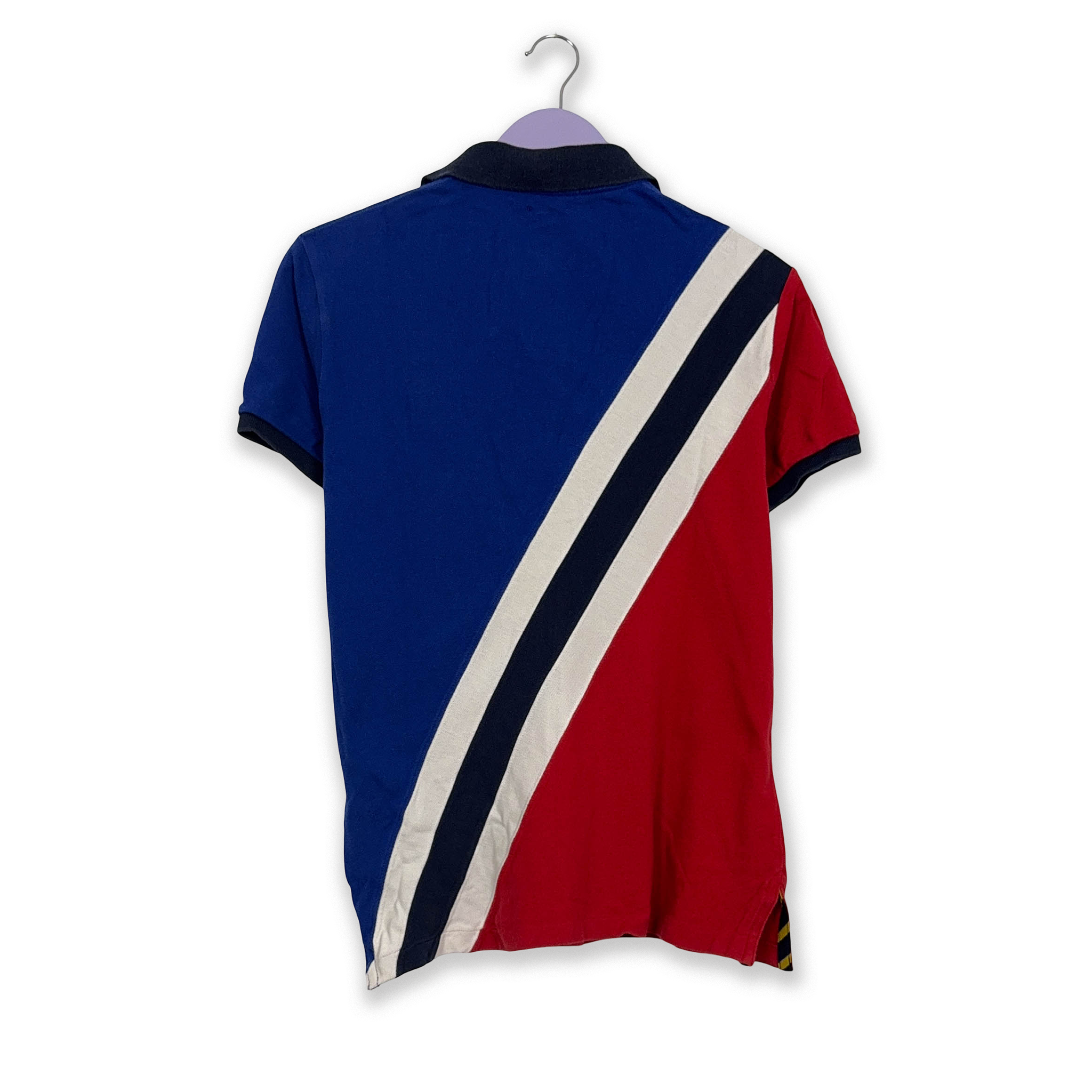 Polo Ralph Lauren blu e rossa in cotone - Taglia S uomo