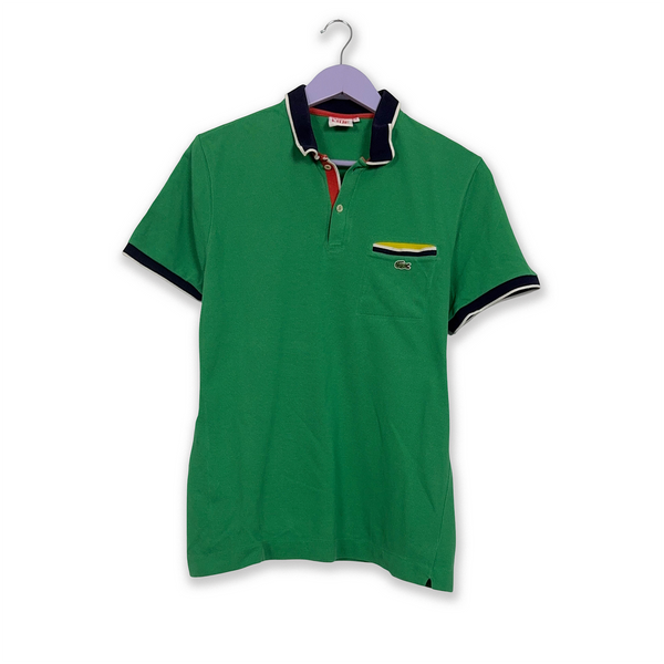 Polo Lacoste Live verde a tinta unita - Taglia M uomo