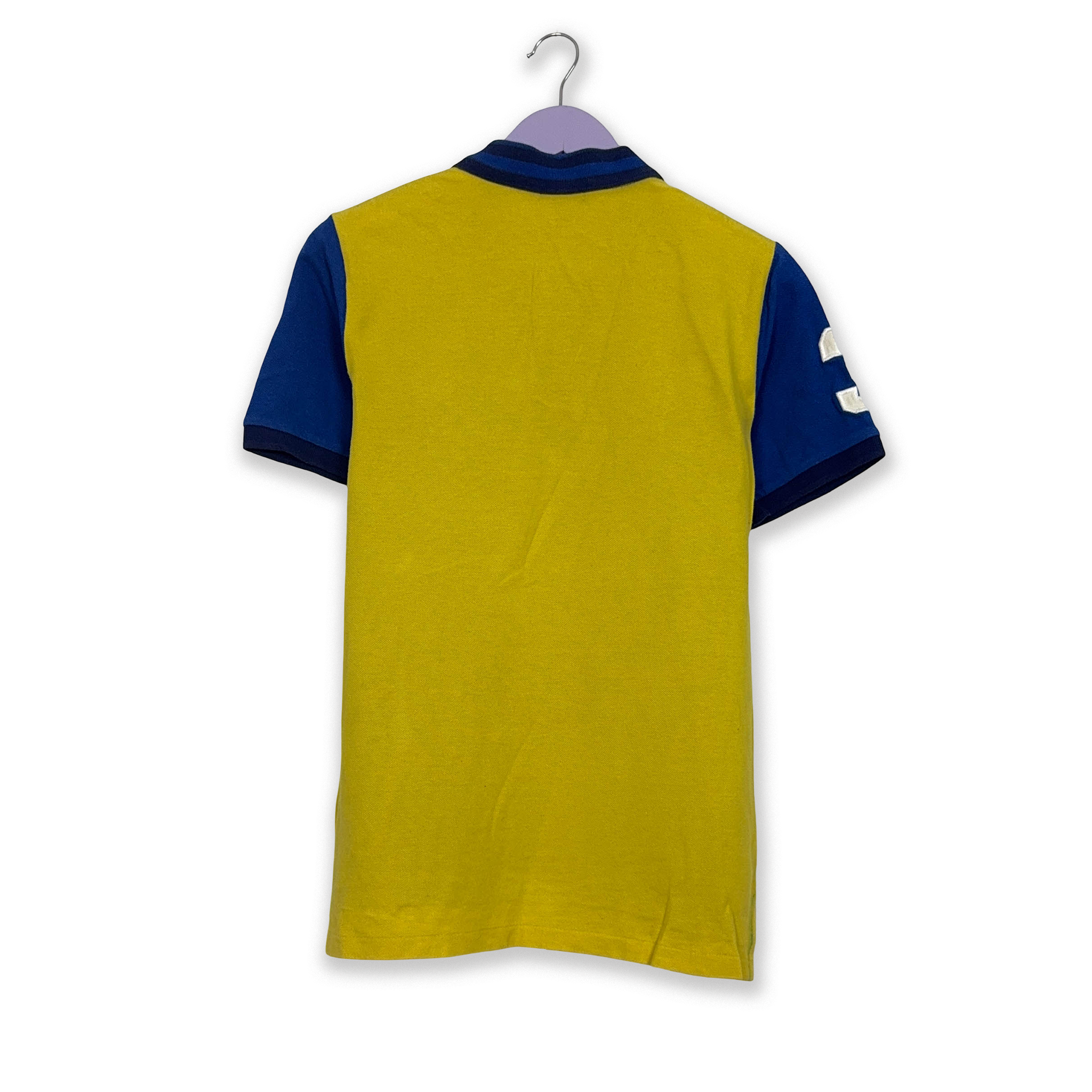 Polo Ralph Lauren big logo blu e gialla - Taglia S uomo