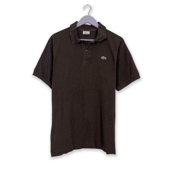 Polo Lacoste marrone scuro a tinta unita - Taglia L/XL uomo
