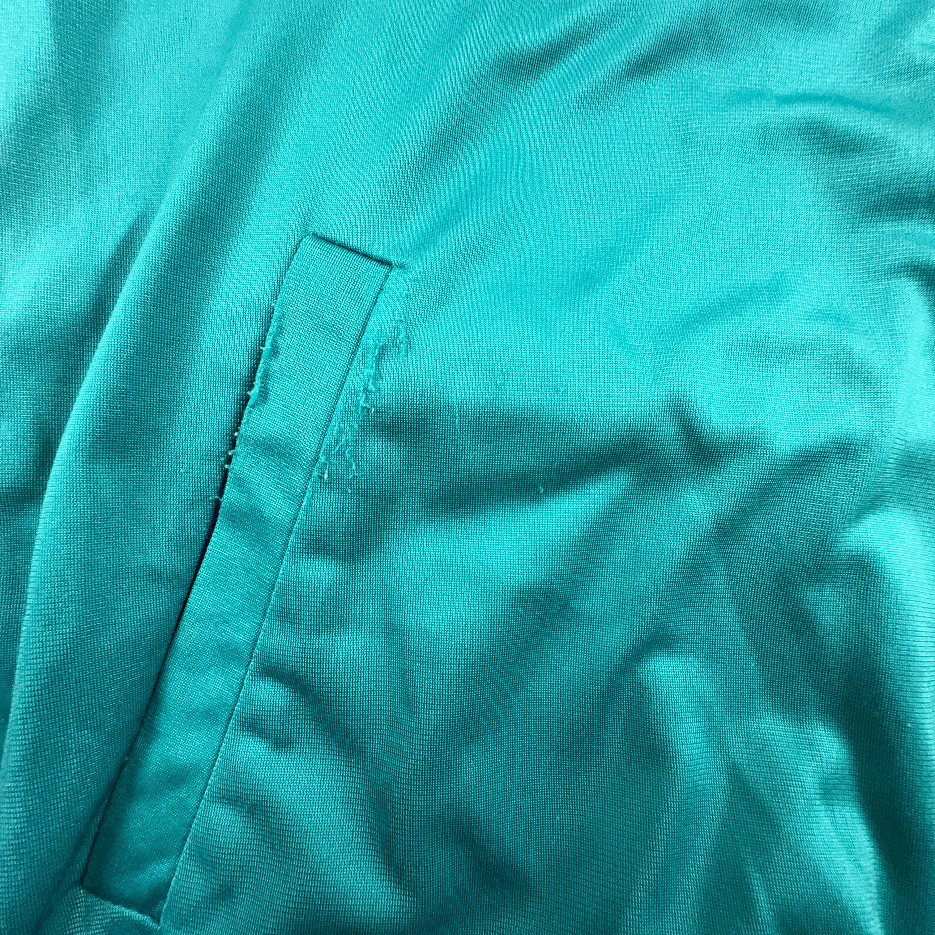 Felpa Puma Vintage International azzurra con zip anni 90 - Taglia L uomo