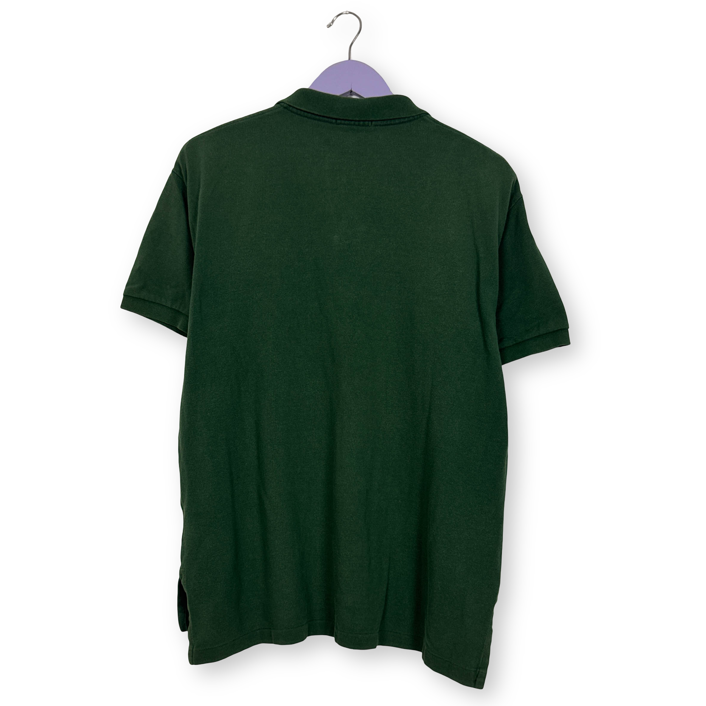 Polo Ralph Lauren verde a tinta unita in cotone - Taglia L uomo