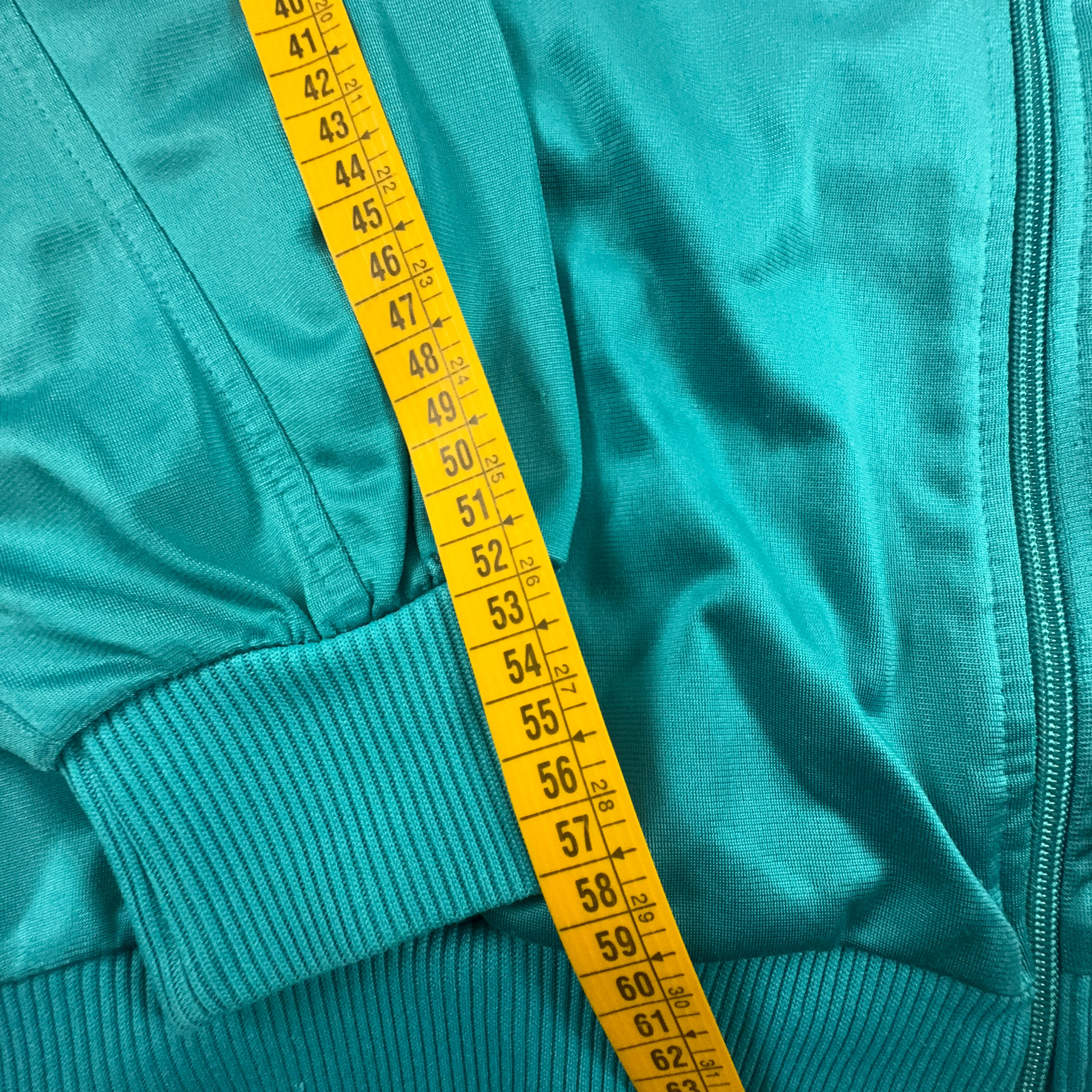 Felpa Puma Vintage International azzurra con zip anni 90 - Taglia L uomo