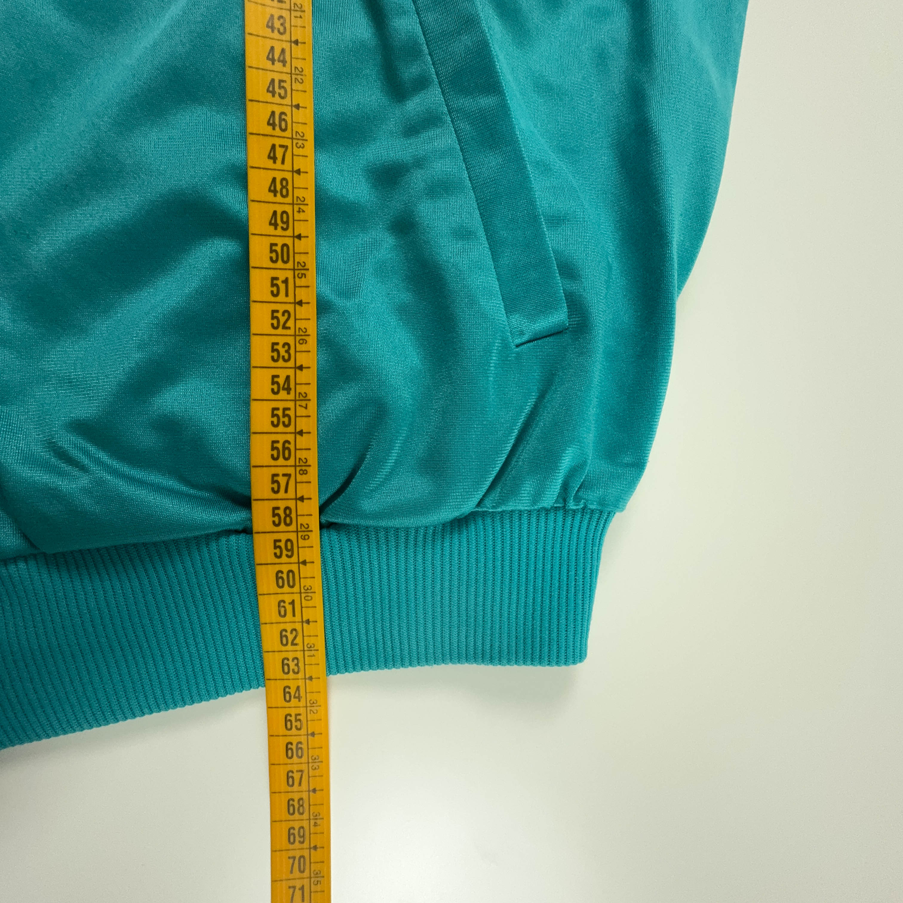 Felpa Puma Vintage International azzurra con zip anni 90 - Taglia L uomo