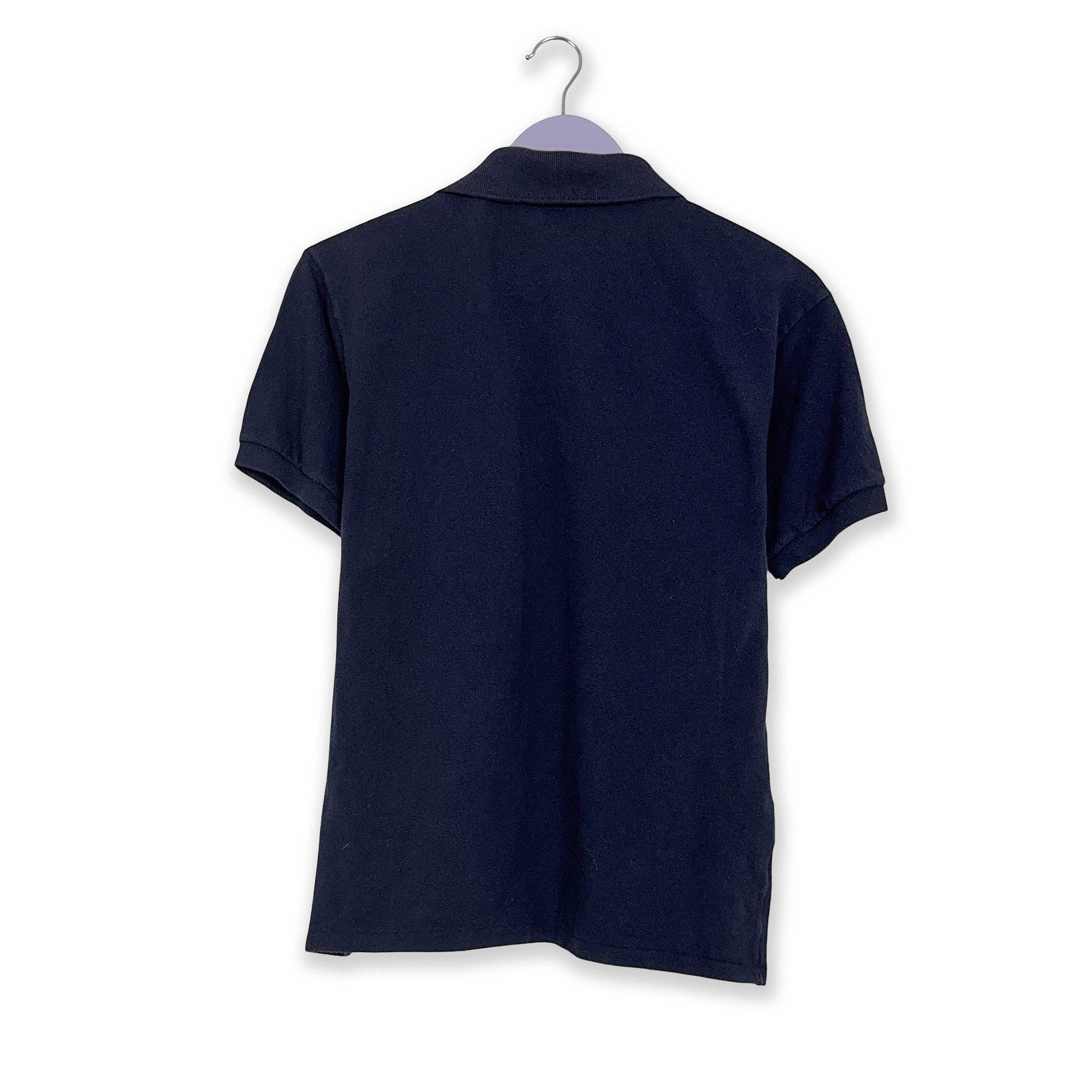 Polo Lacoste blu scuro a tinta unita in cotone - Taglia S/M uomo