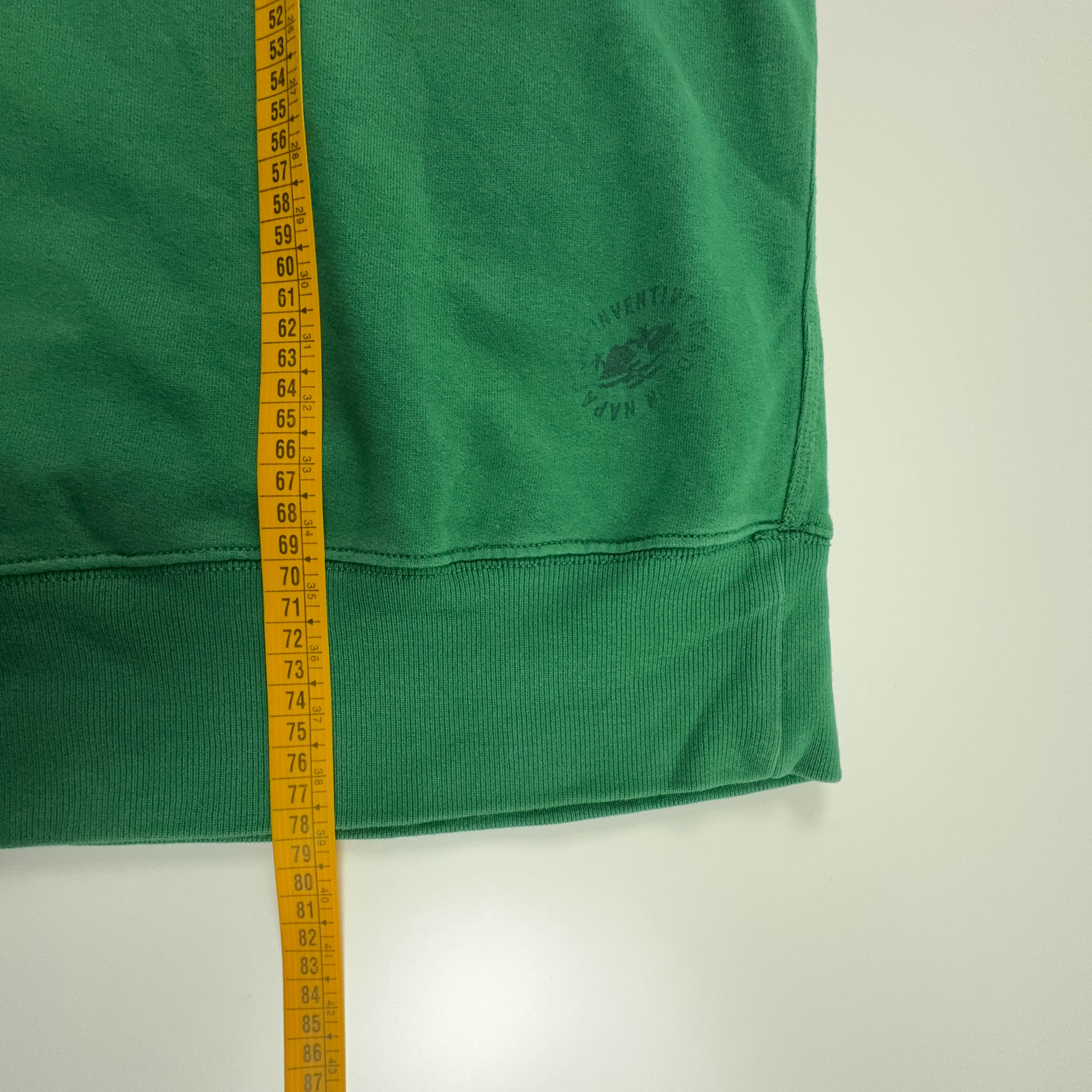 Felpa Napapijri verde a girocollo con logo stampato - Taglia XL uomo