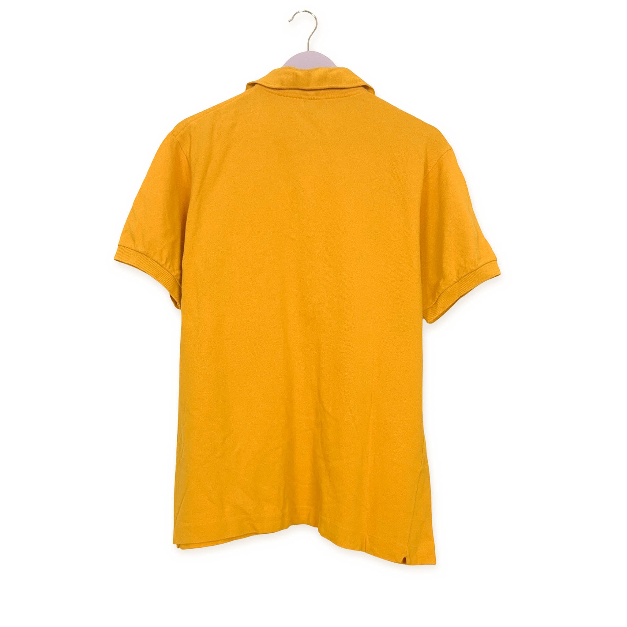 Polo Lacoste gialla scura a tinta unita - Taglia L/XL uomo