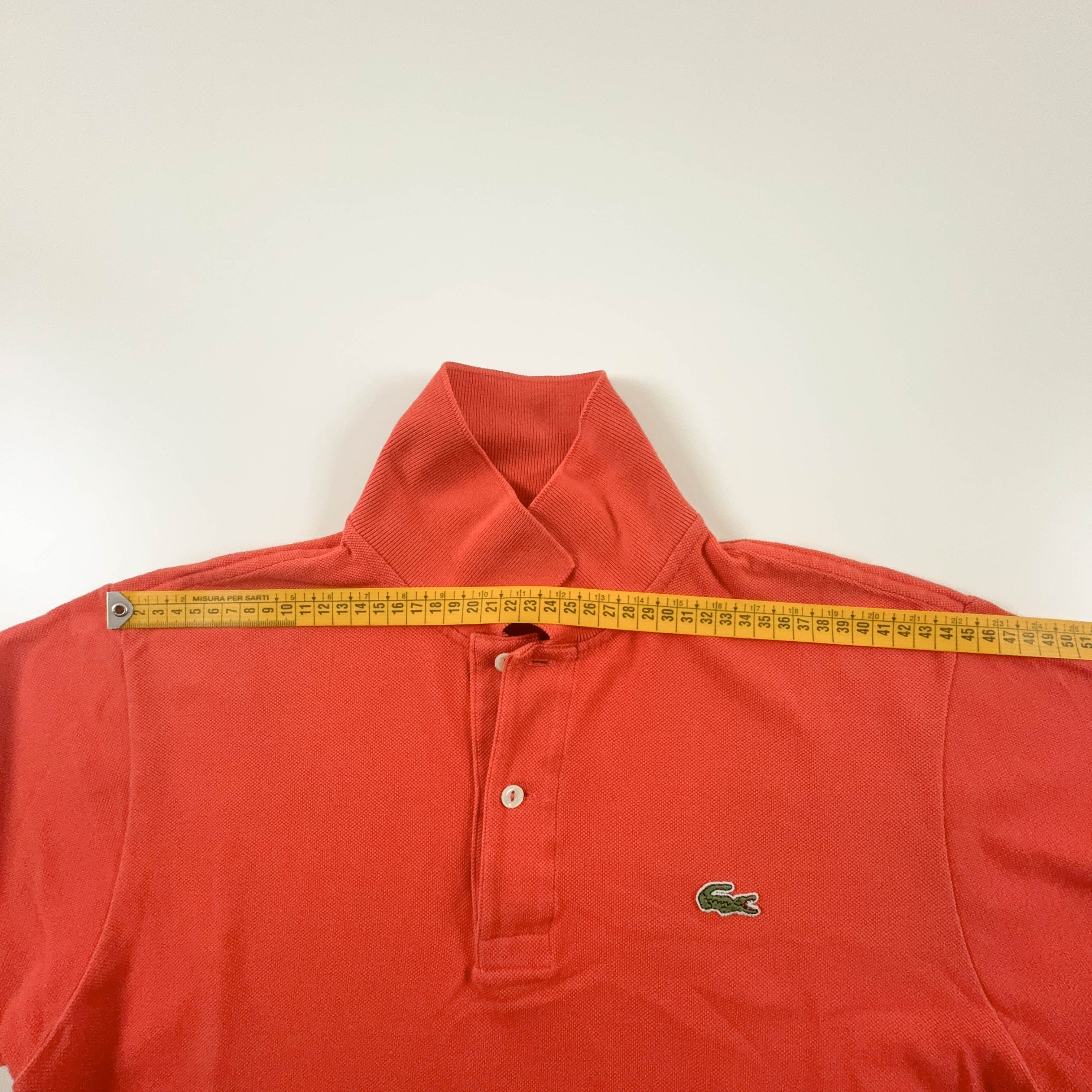 Polo Lacoste arancione a tinta unita - Taglia M/L uomo
