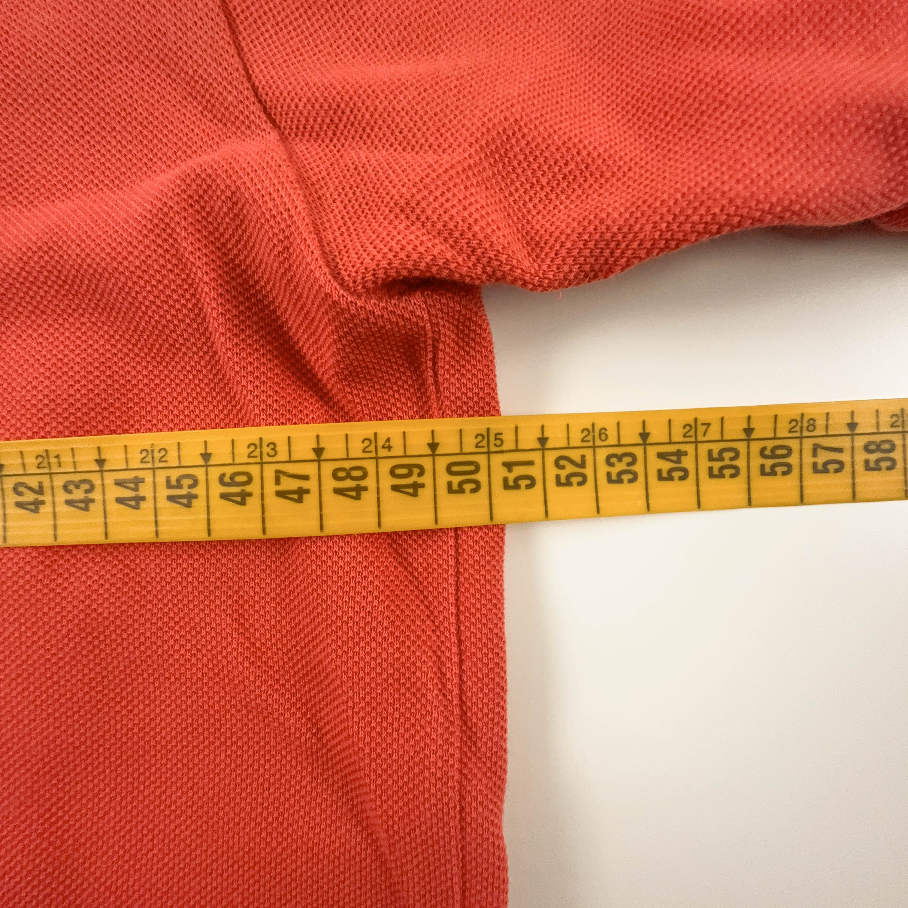 Polo Lacoste arancione a tinta unita - Taglia M/L uomo