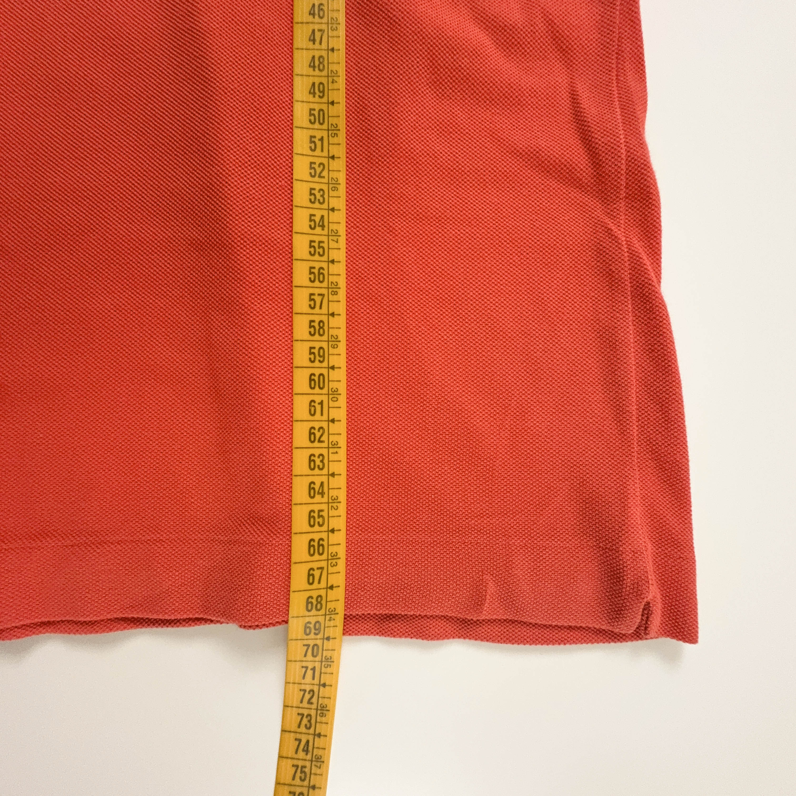 Polo Lacoste arancione a tinta unita - Taglia M/L uomo