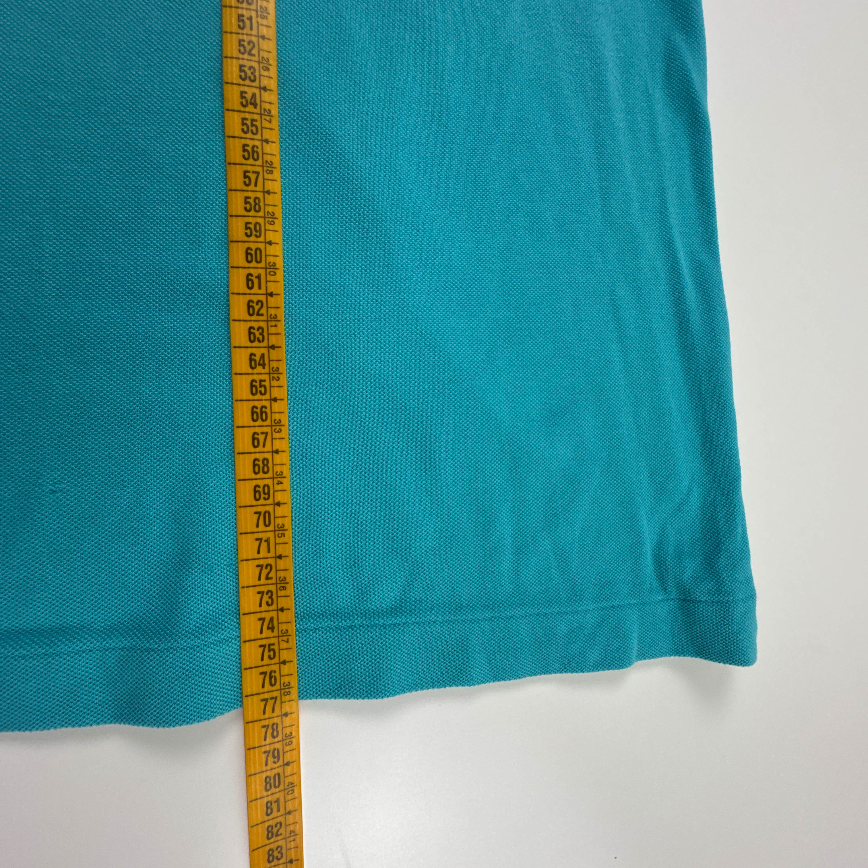 Polo Lacoste azzurra a tinta unita in cotone - Taglia 4XL uomo