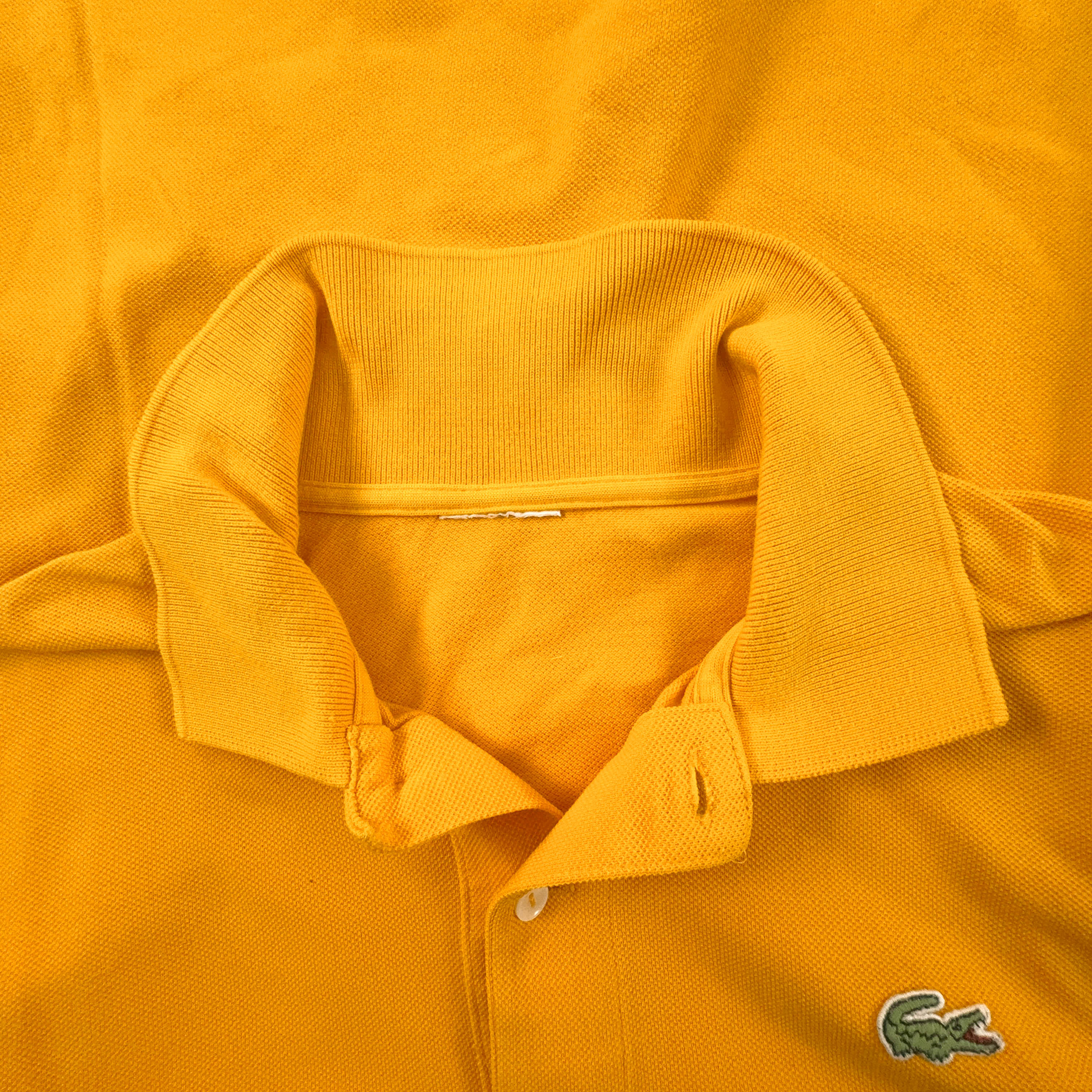 Polo Lacoste gialla scura a tinta unita - Taglia L/XL uomo