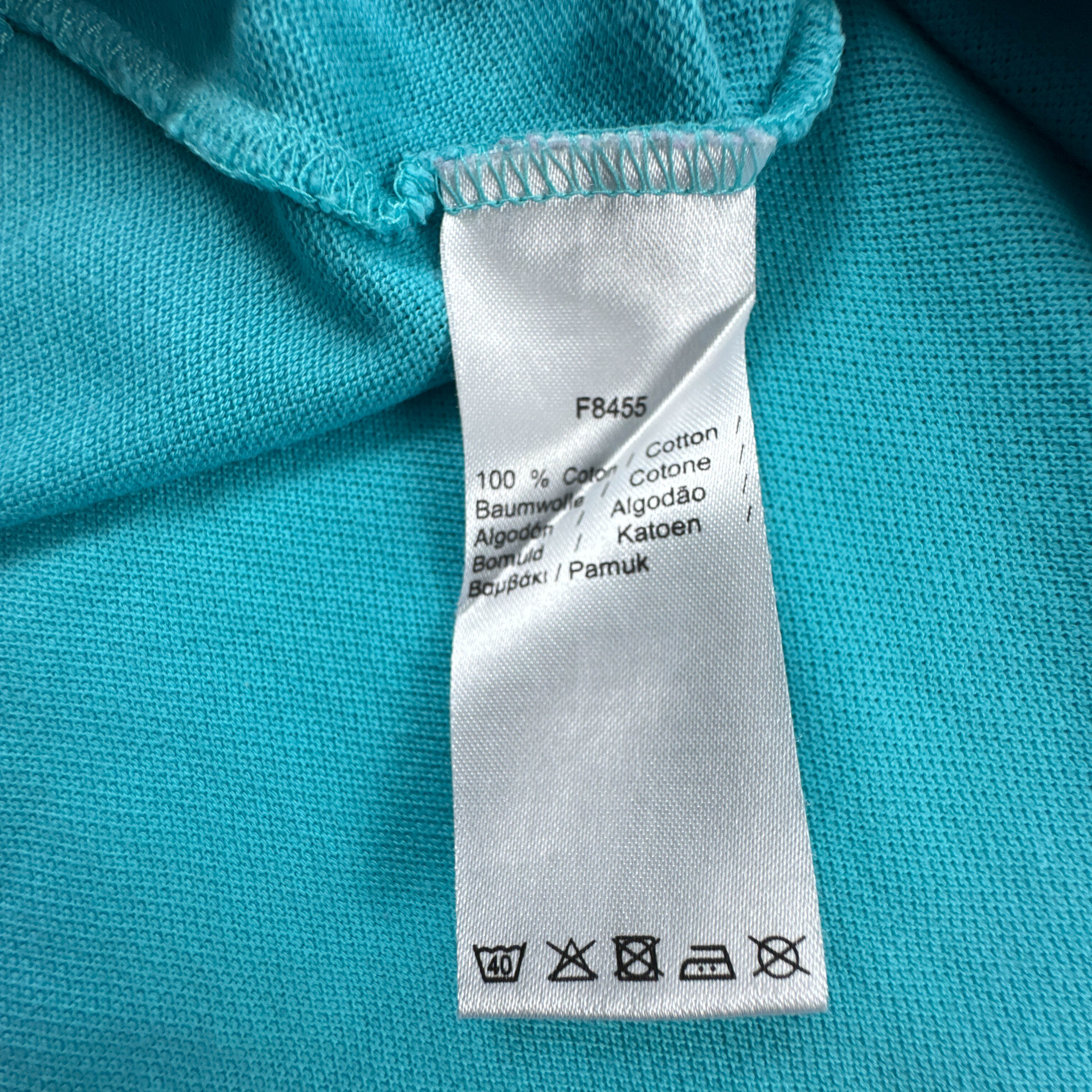 Polo Lacoste azzurra a tinta unita in cotone - Taglia 4XL uomo