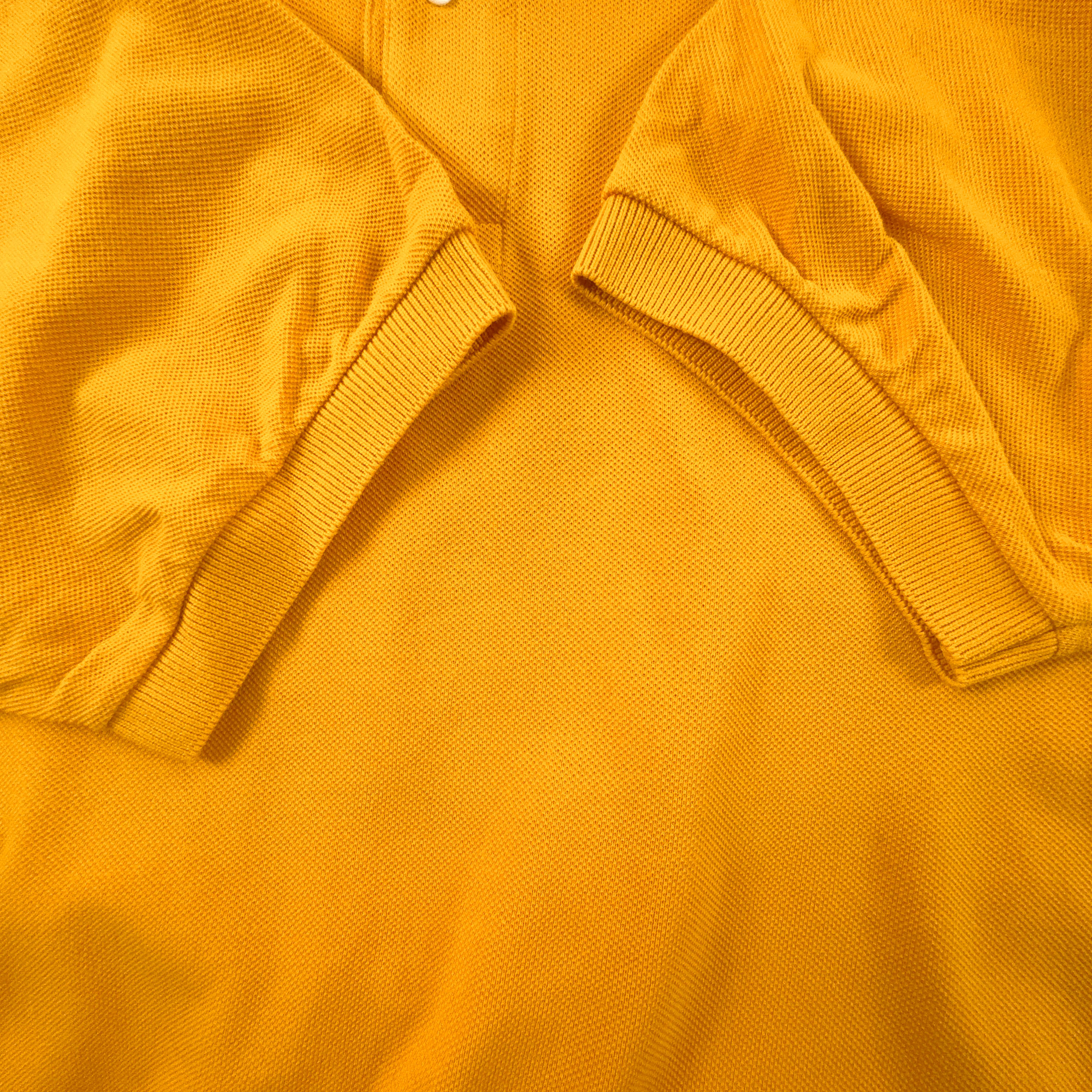 Polo Lacoste gialla scura a tinta unita - Taglia L/XL uomo