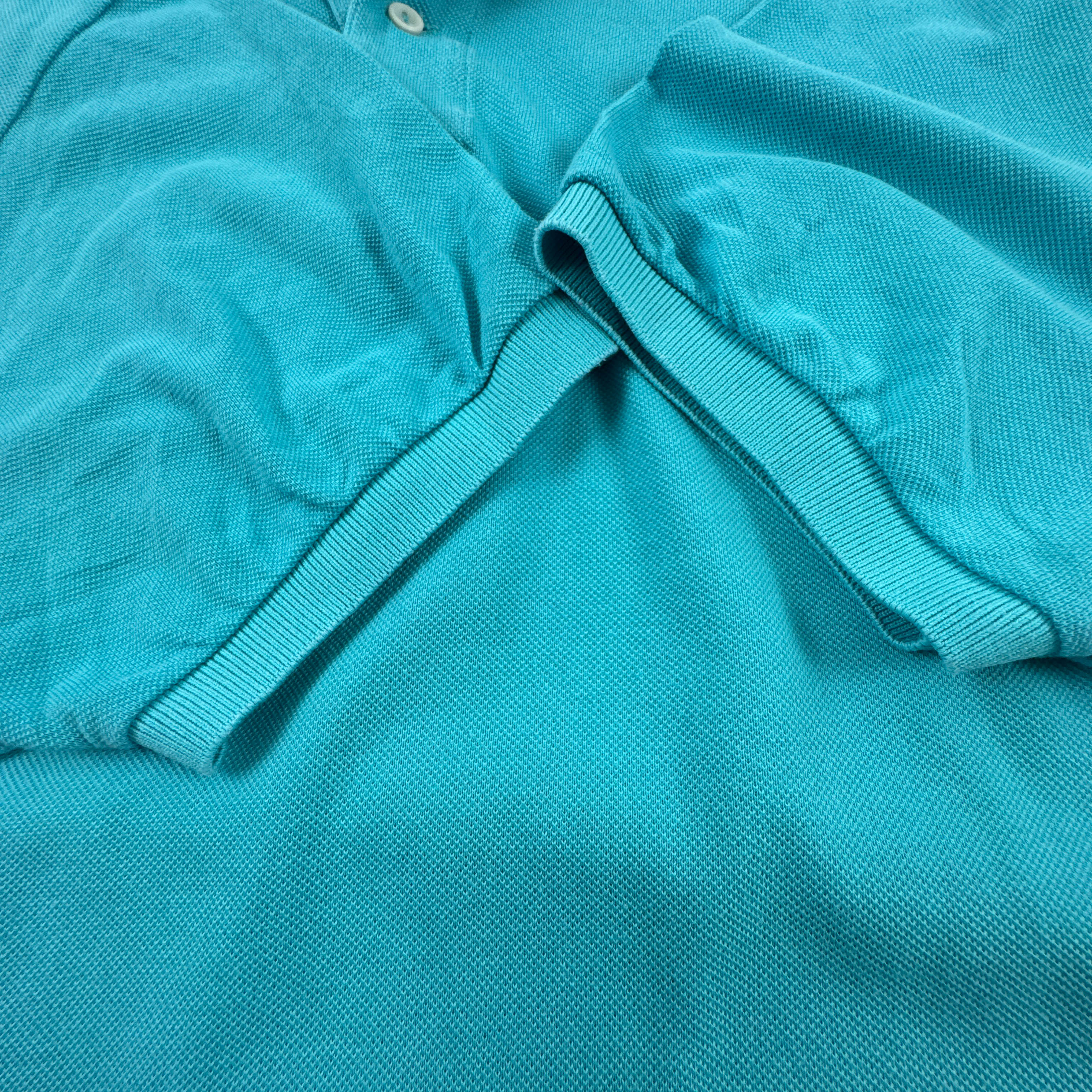 Polo Lacoste azzurra a tinta unita in cotone - Taglia 4XL uomo