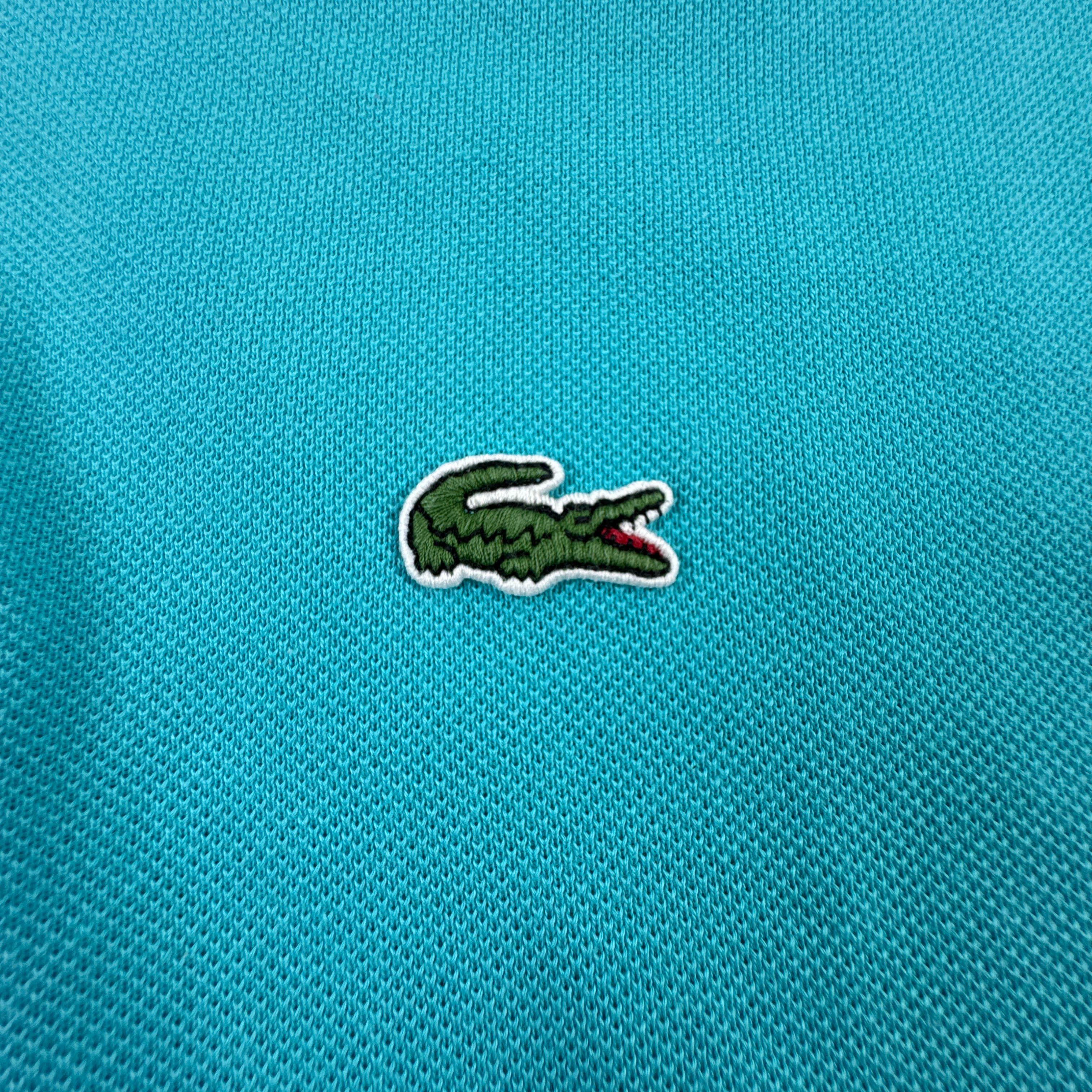 Polo Lacoste azzurra a tinta unita in cotone - Taglia 4XL uomo