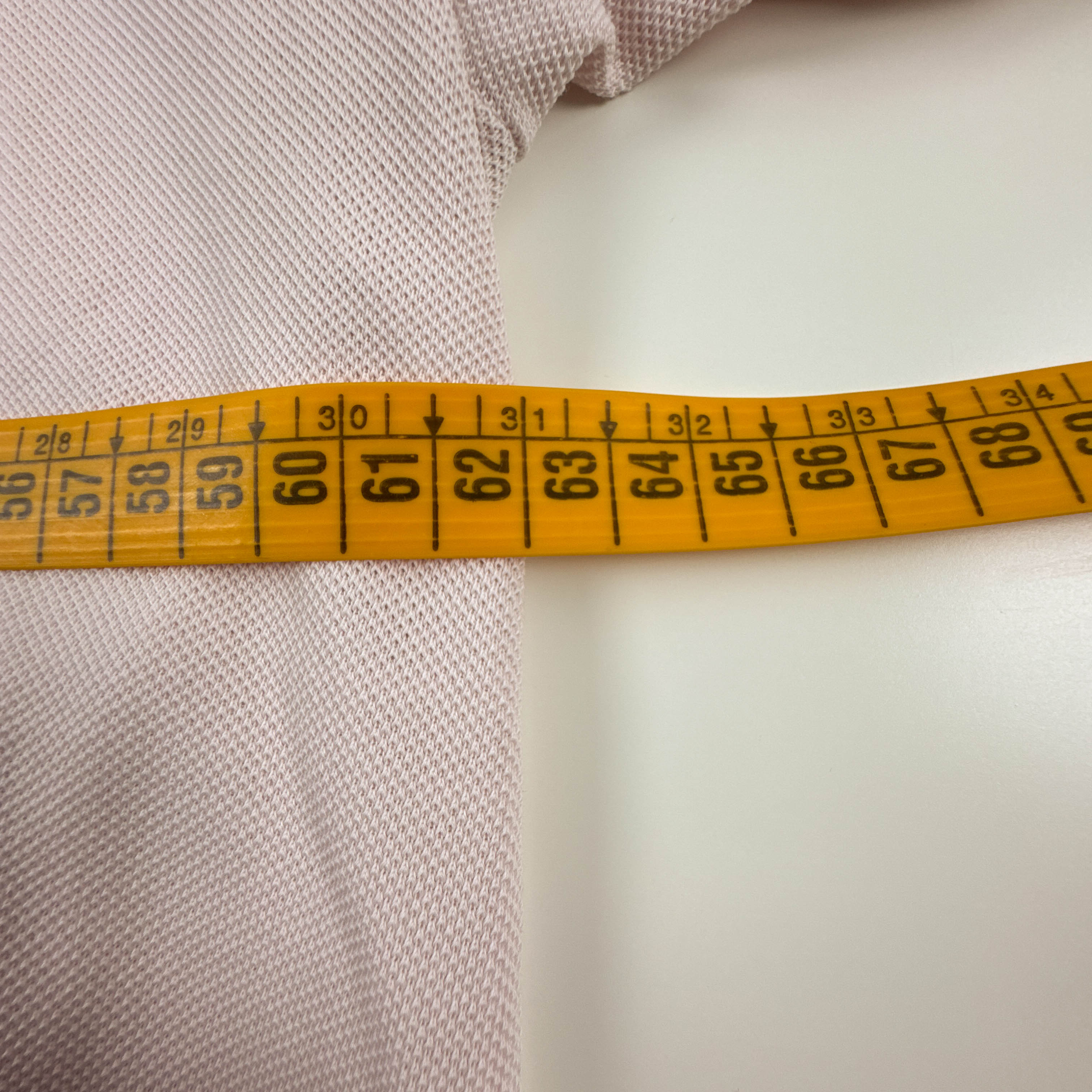 Polo Lacoste rosa a tinta unita in cotone - Taglia 7 uomo