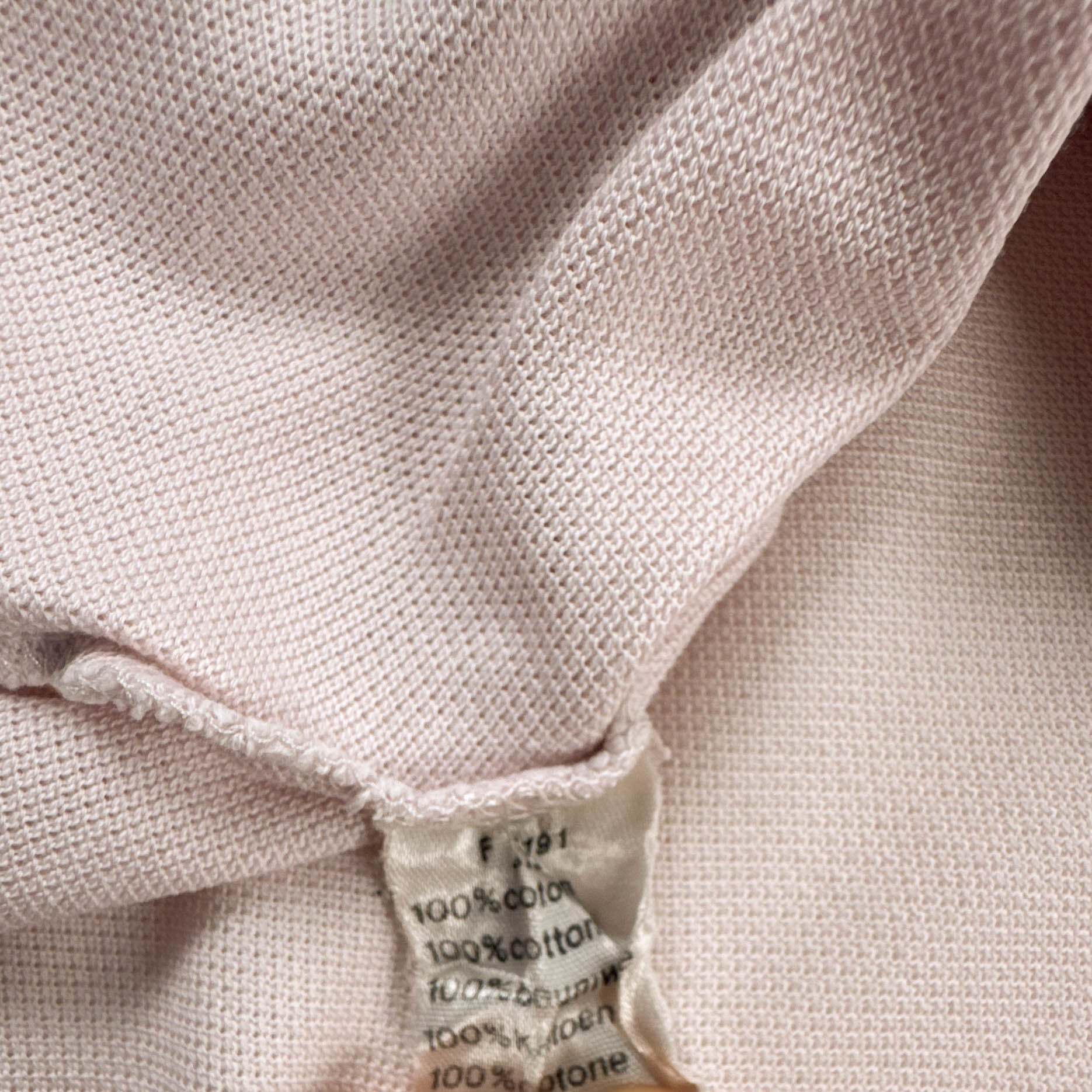 Polo Lacoste rosa a tinta unita in cotone - Taglia 7 uomo
