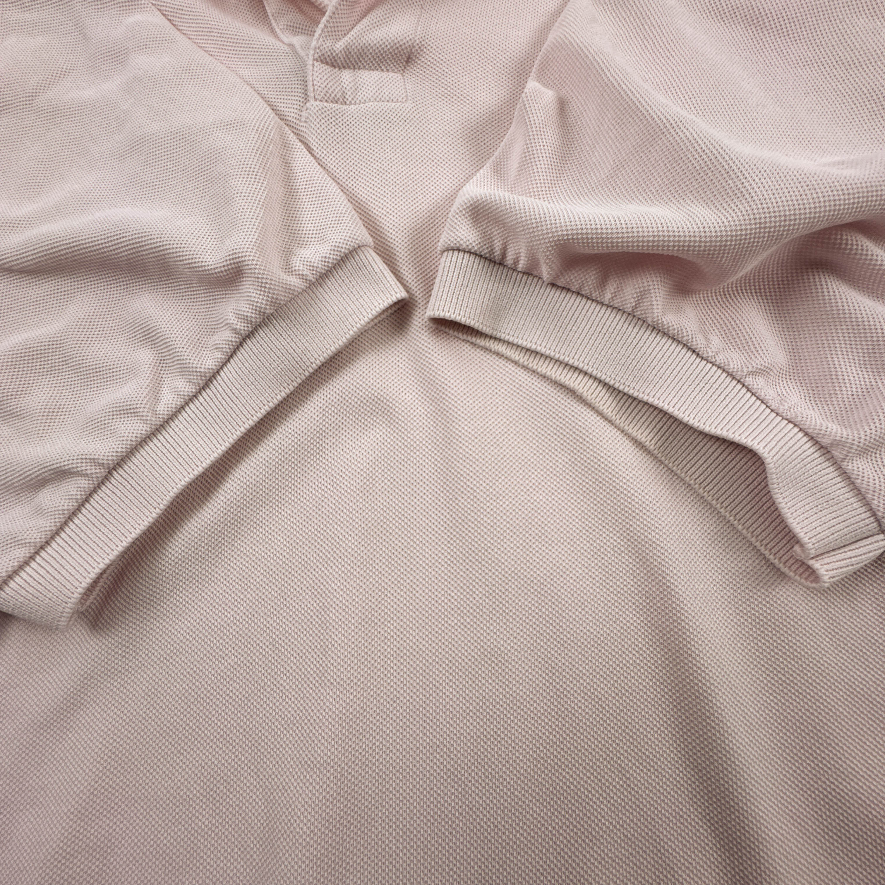 Polo Lacoste rosa a tinta unita in cotone - Taglia 7 uomo