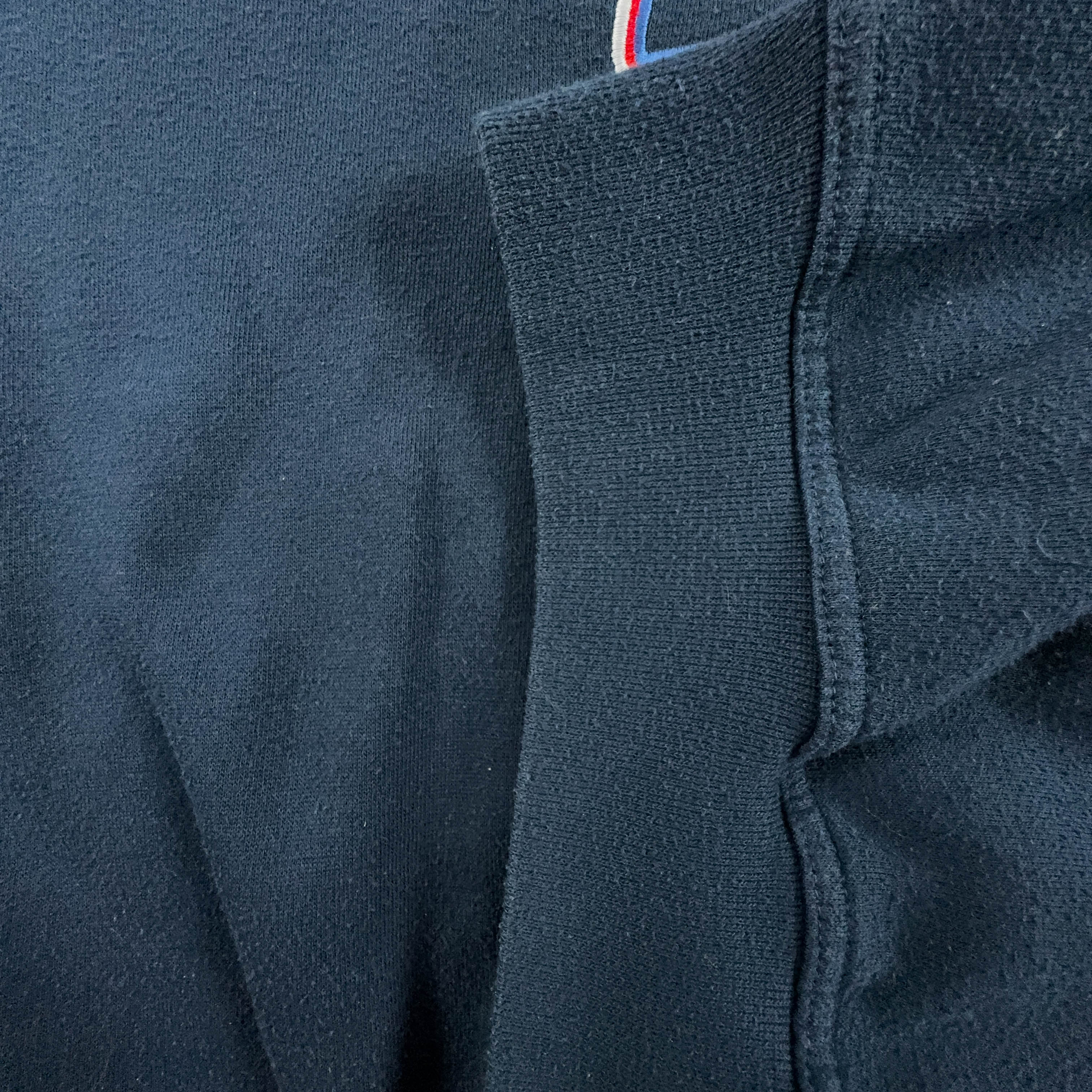 Felpa Ellesse Vintage blu scuro a girocollo con logo ricamato - Taglia L uomo