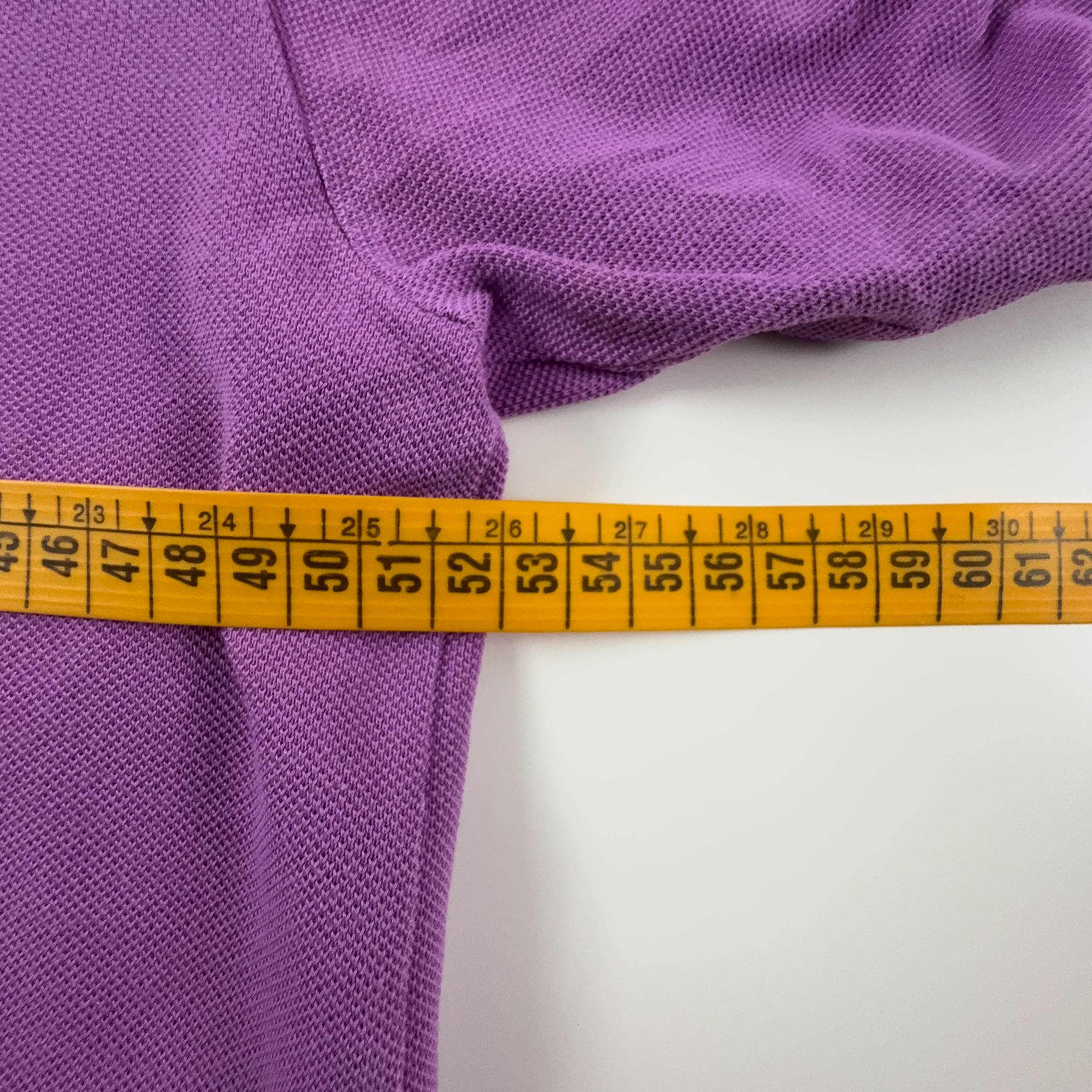 Polo Lacoste viola chiara a tinta unita in cotone - Taglia 4 uomo