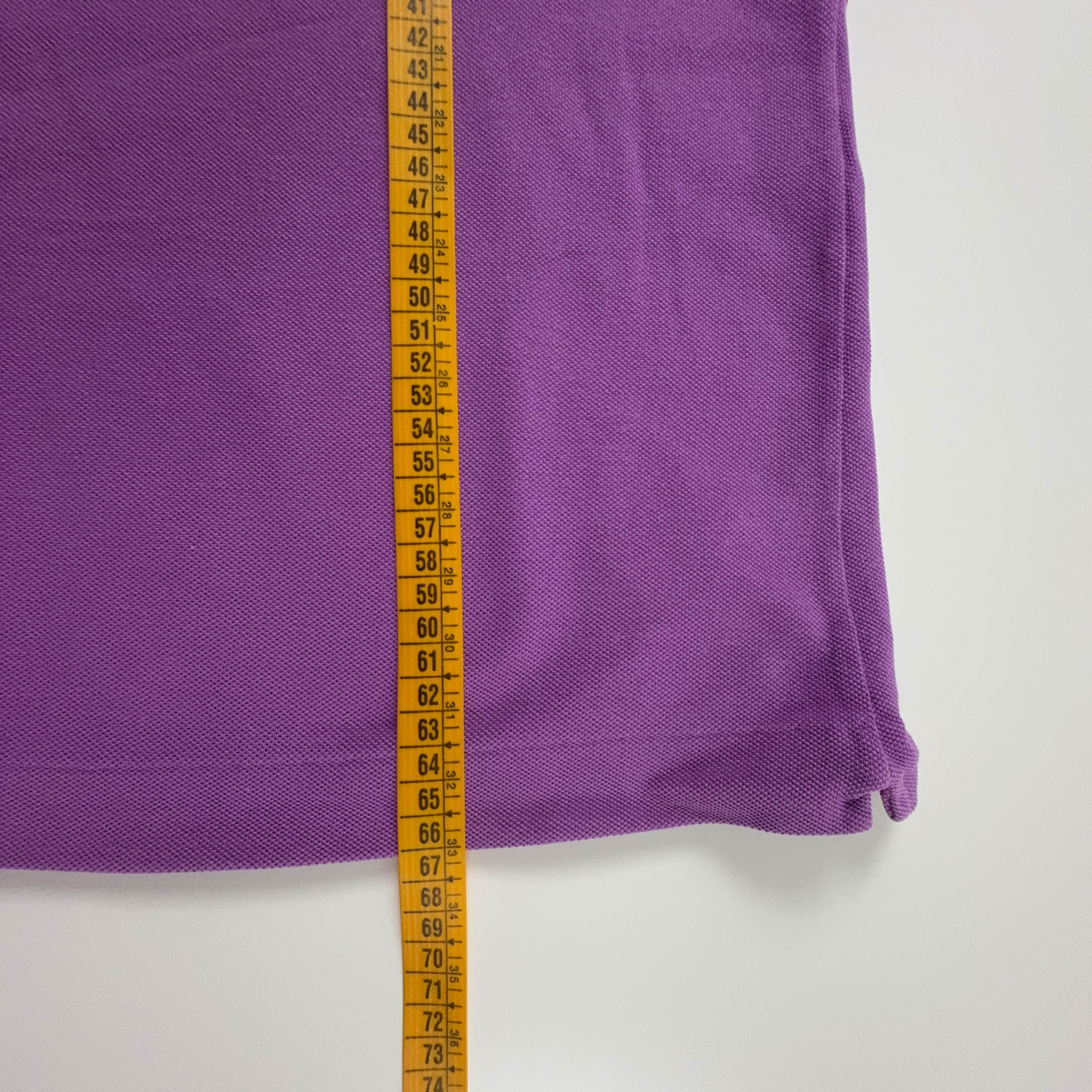 Polo Lacoste viola chiara a tinta unita in cotone - Taglia 4 uomo