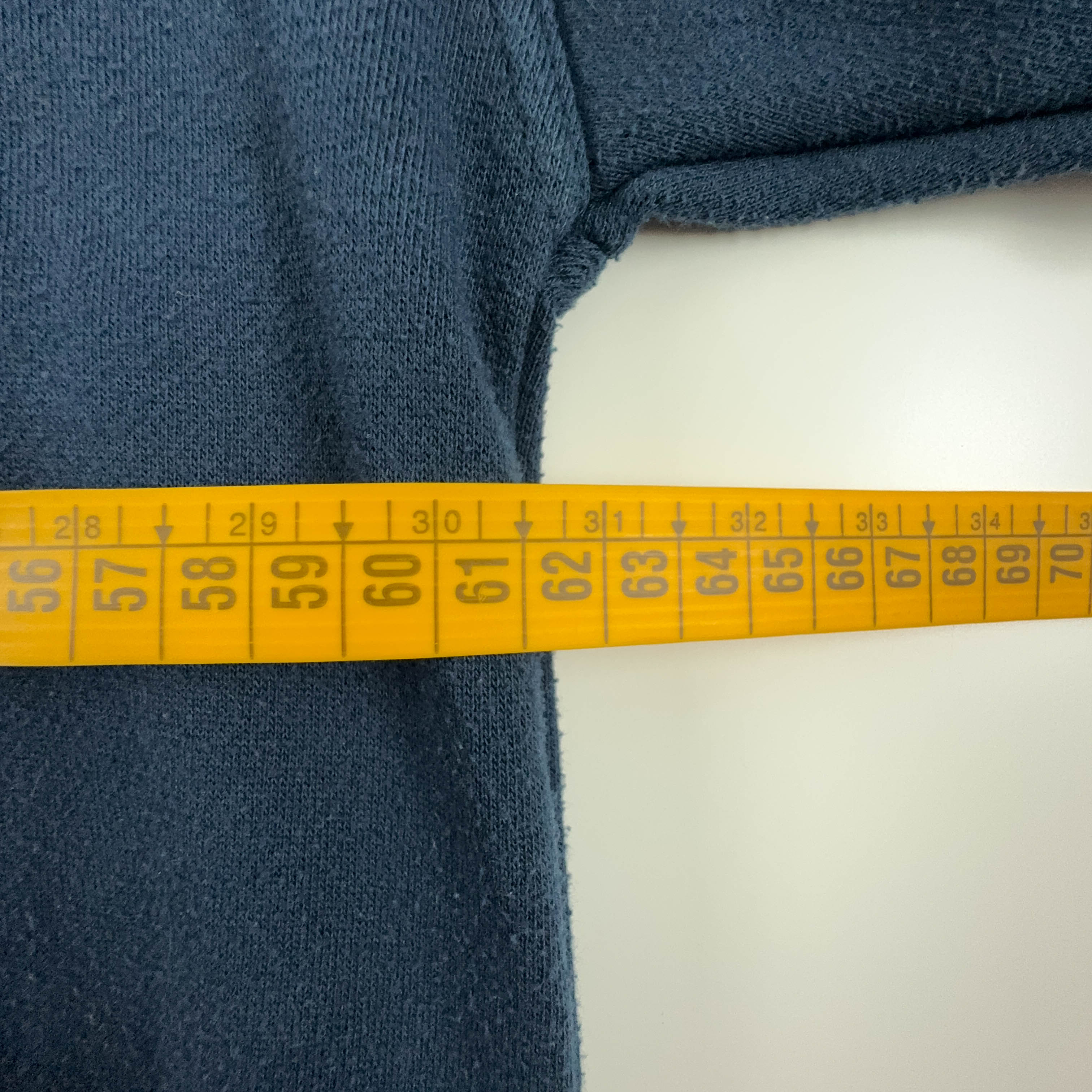 Felpa Ellesse Vintage blu scuro a girocollo con logo ricamato - Taglia L uomo