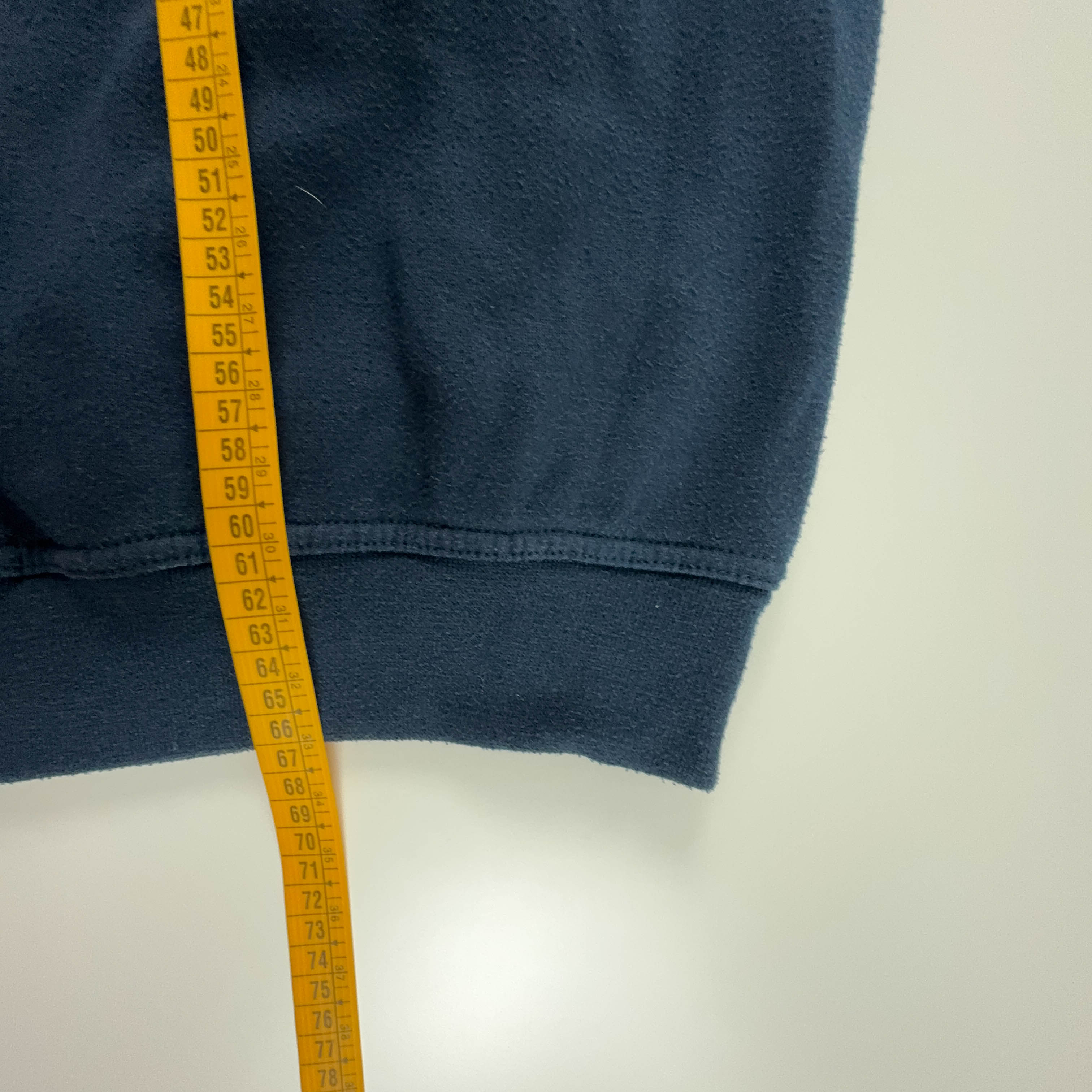 Felpa Ellesse Vintage blu scuro a girocollo con logo ricamato - Taglia L uomo