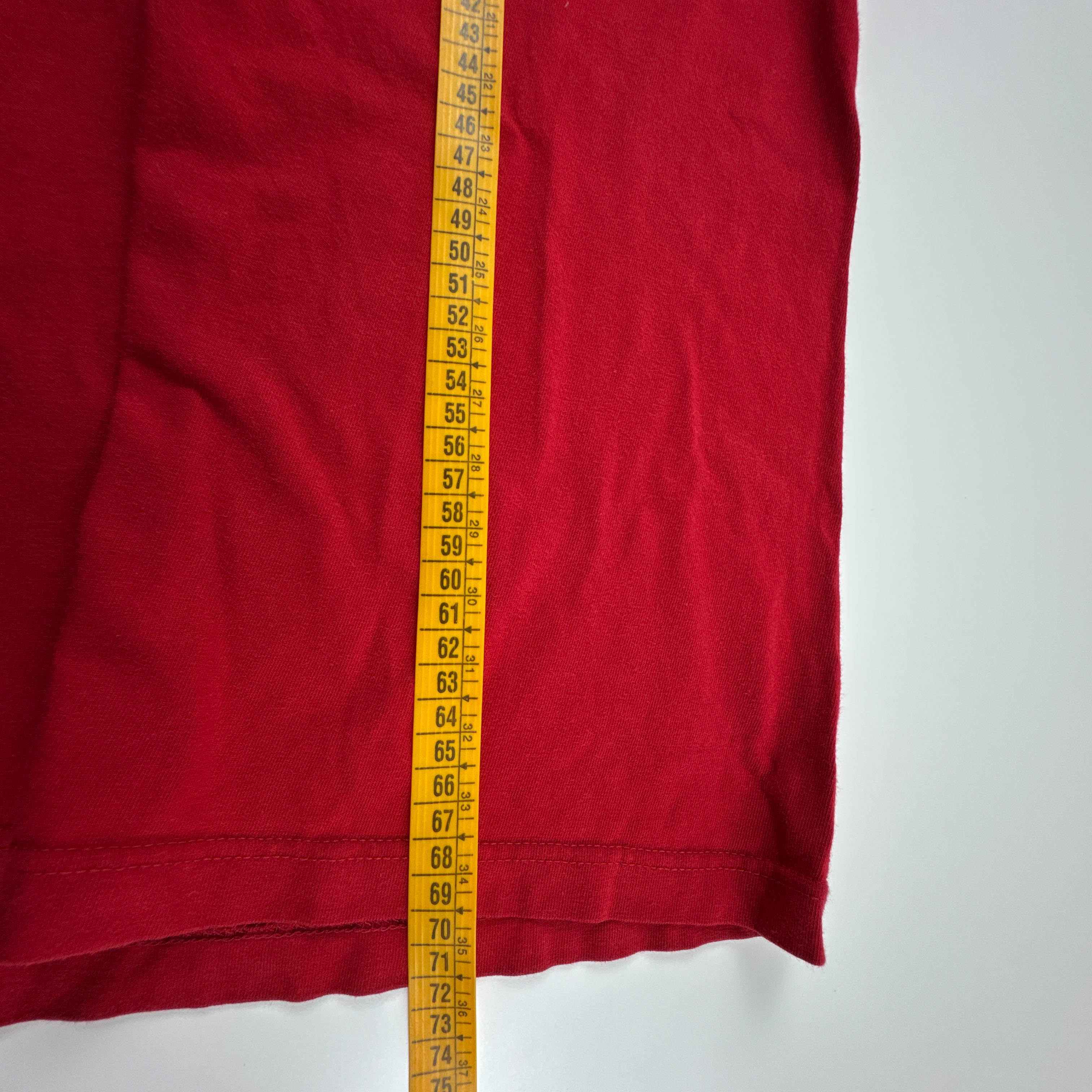 T shirt Nike Vintage rossa con stampa a girocollo in cotone anni 00 - Taglia M uomo