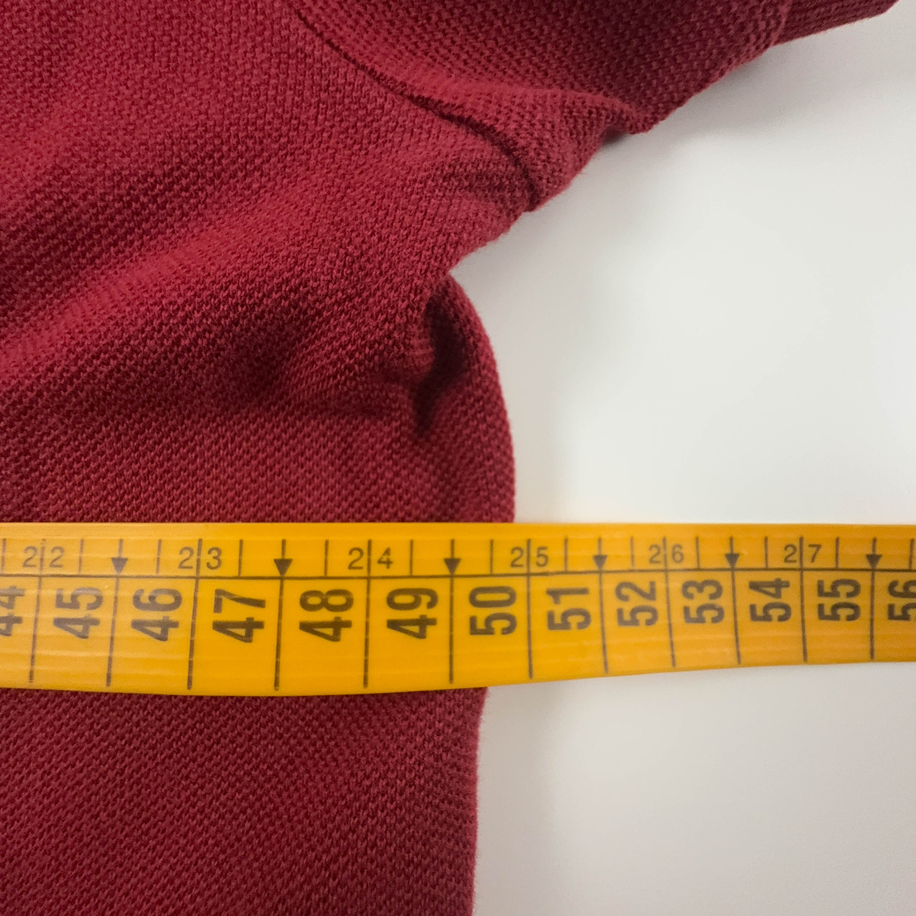 Polo Lacoste rosso scuro a tinta unita in cotone slim fit - Taglia M uomo