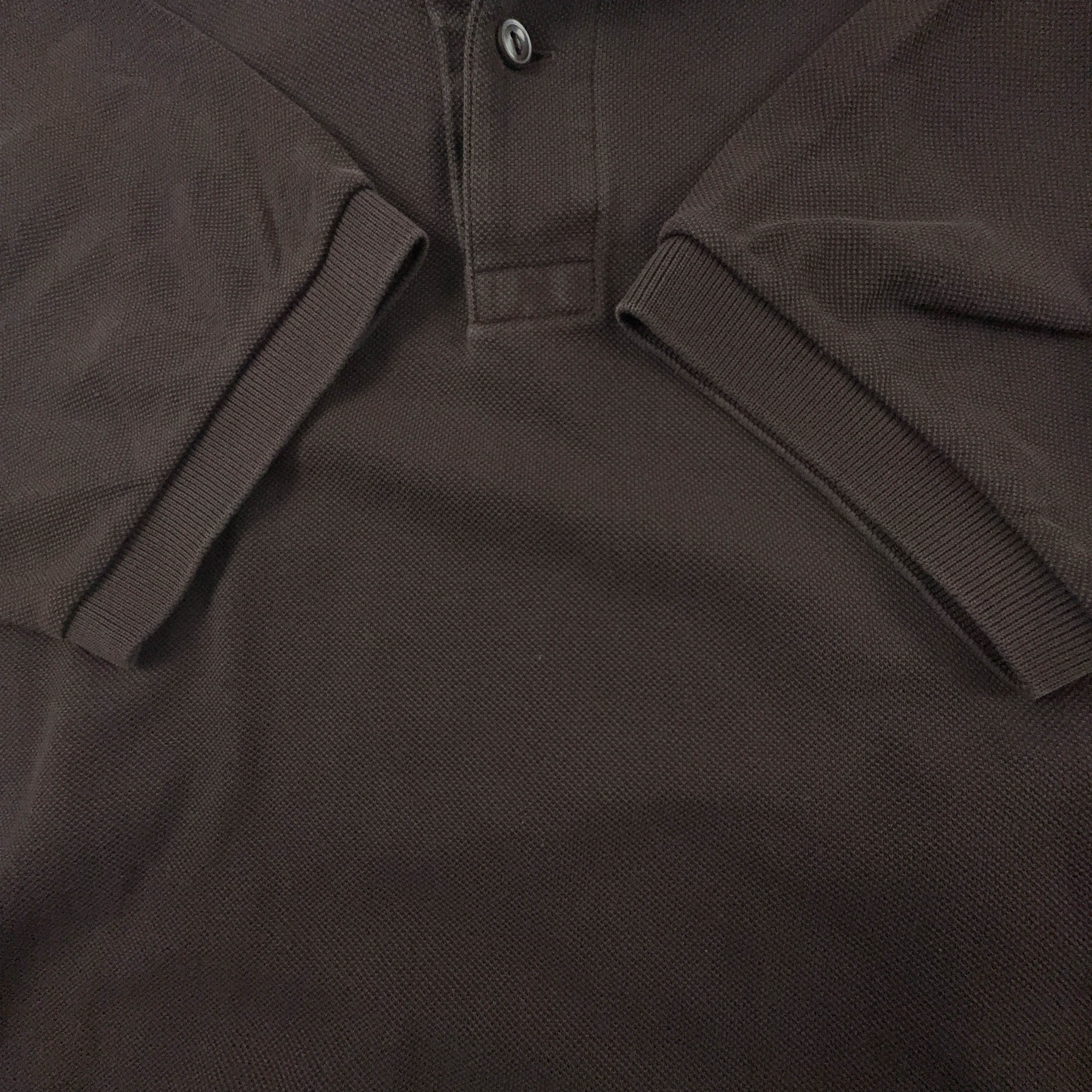 Polo Lacoste marrone scuro a tinta unita - Taglia 3 uomo