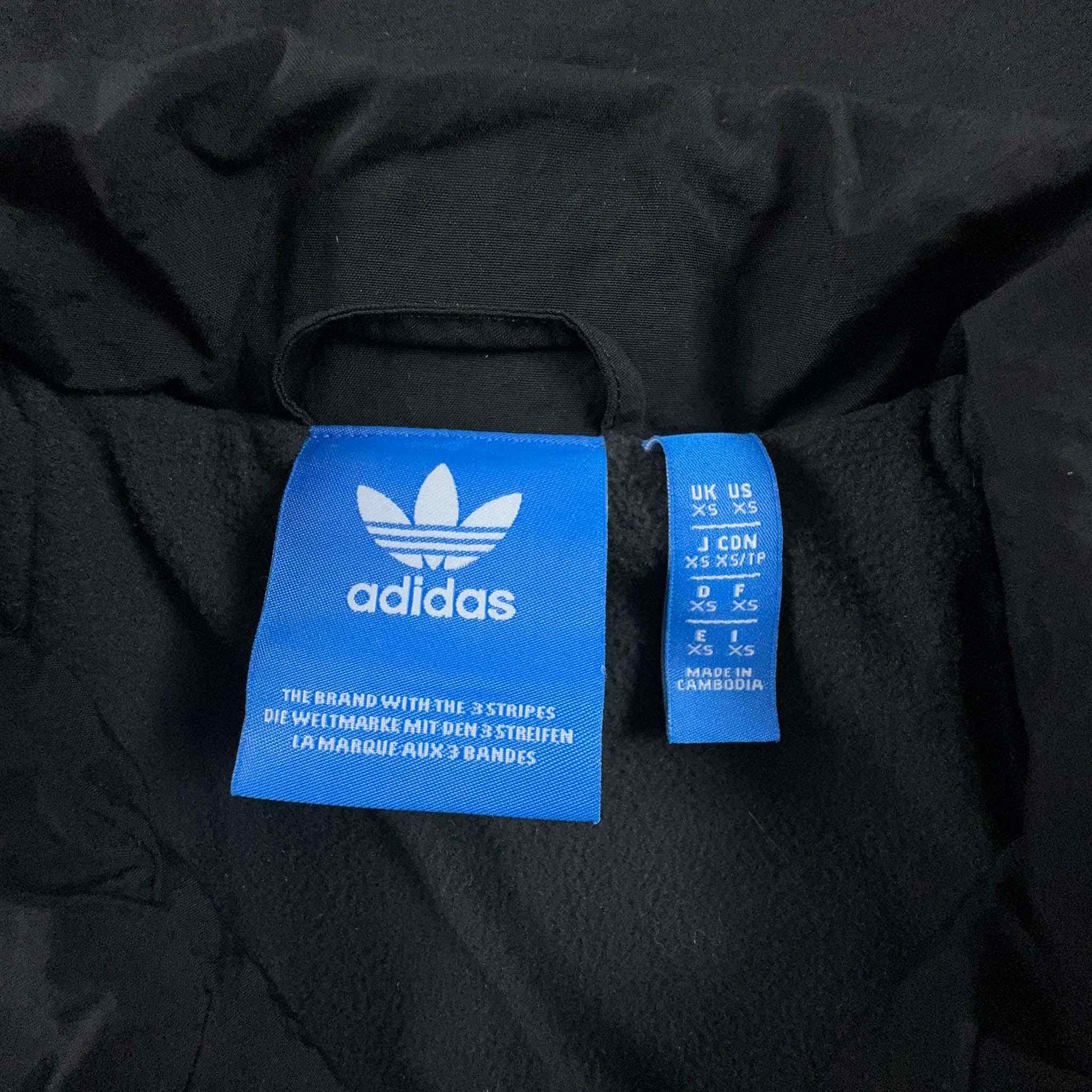 Adidas Windbreaker Jacket Black - Size XS Men