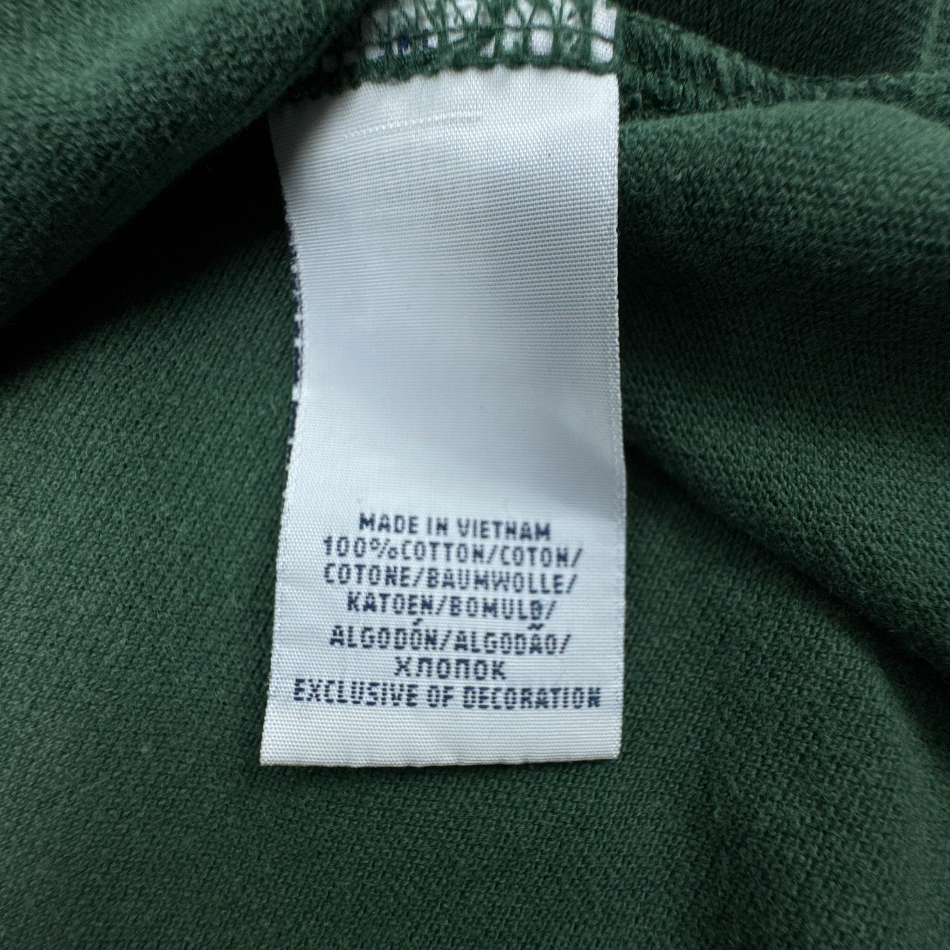 Polo Ralph Lauren verde a tinta unita in cotone - Taglia L uomo