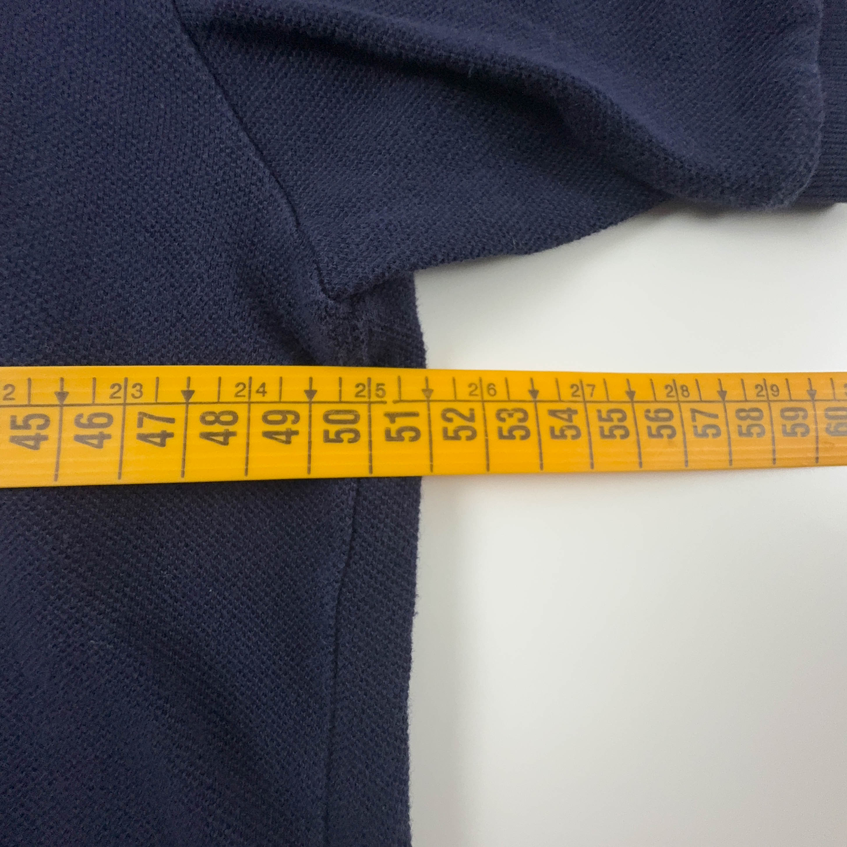 Polo Lacoste blu scuro a tinta unita in cotone - Taglia S/M uomo